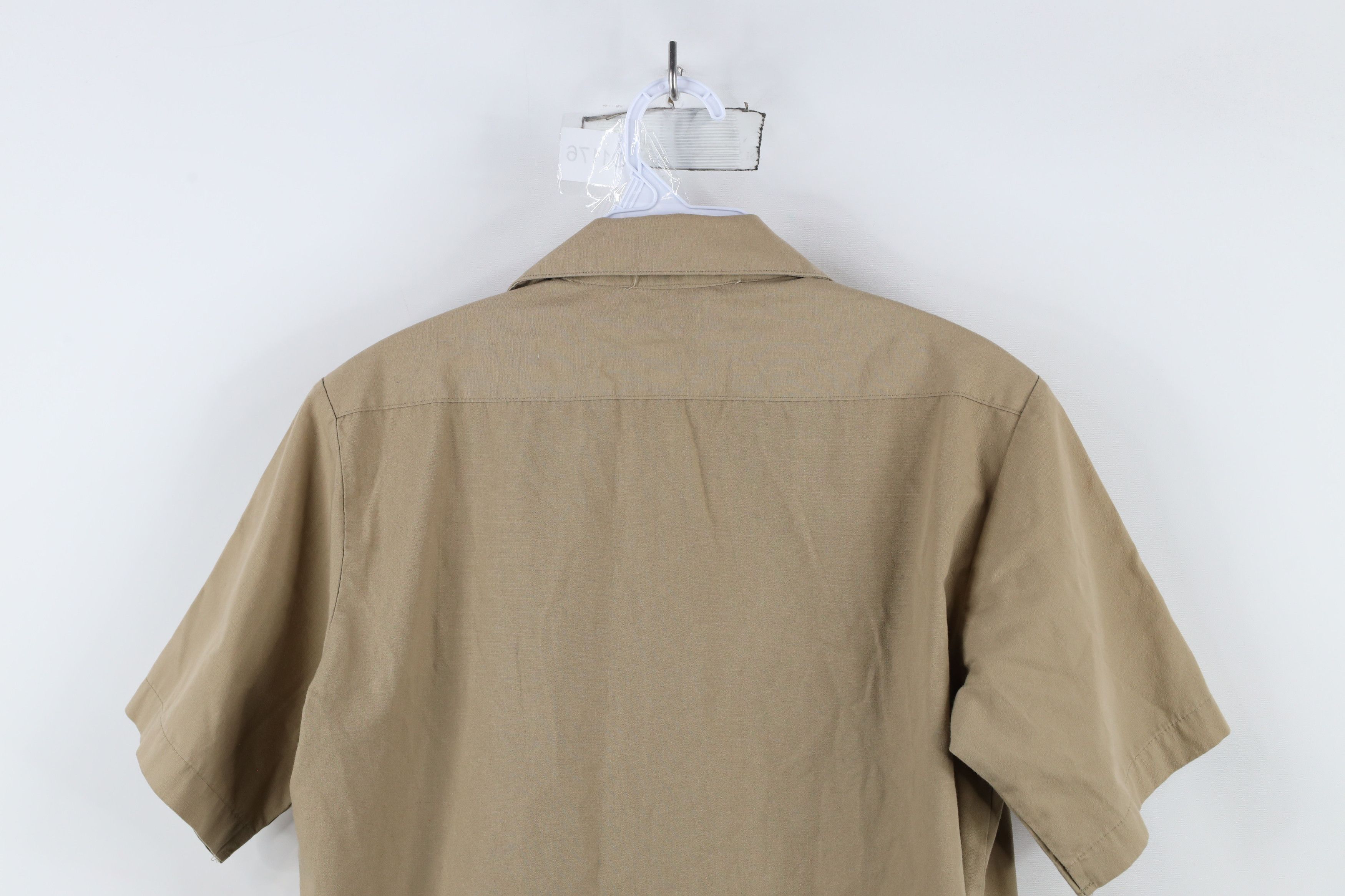 Vintage Vintage 80s Military Short Sleeve Button Shirt Khaki USA Size US M / EU 48-50 / 2 - 9 Thumbnail