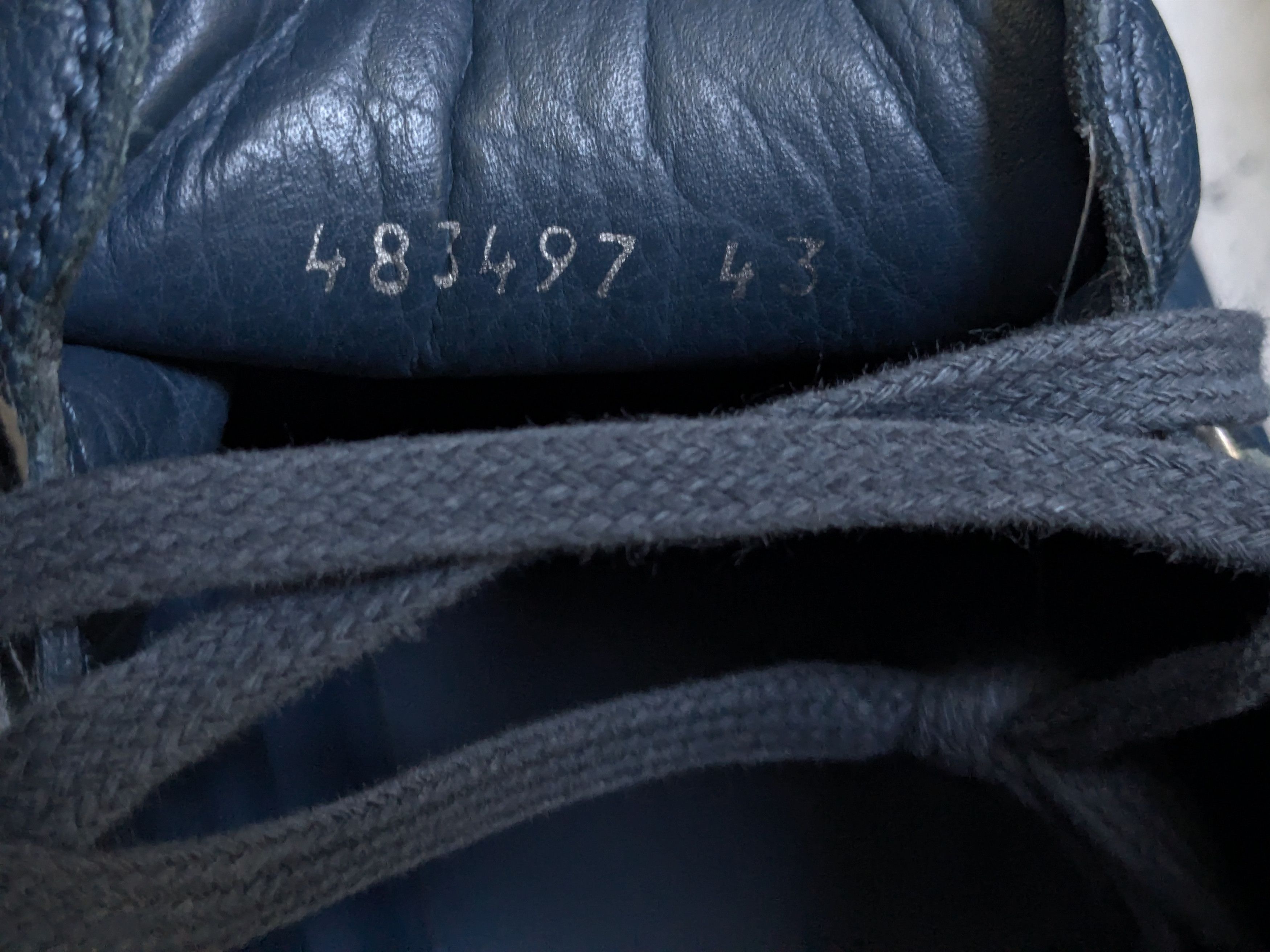 Balenciaga Balenciaga Arena Sneakers Blue 11 High Tops Leather Size US 12 / EU 45 - 8 Thumbnail