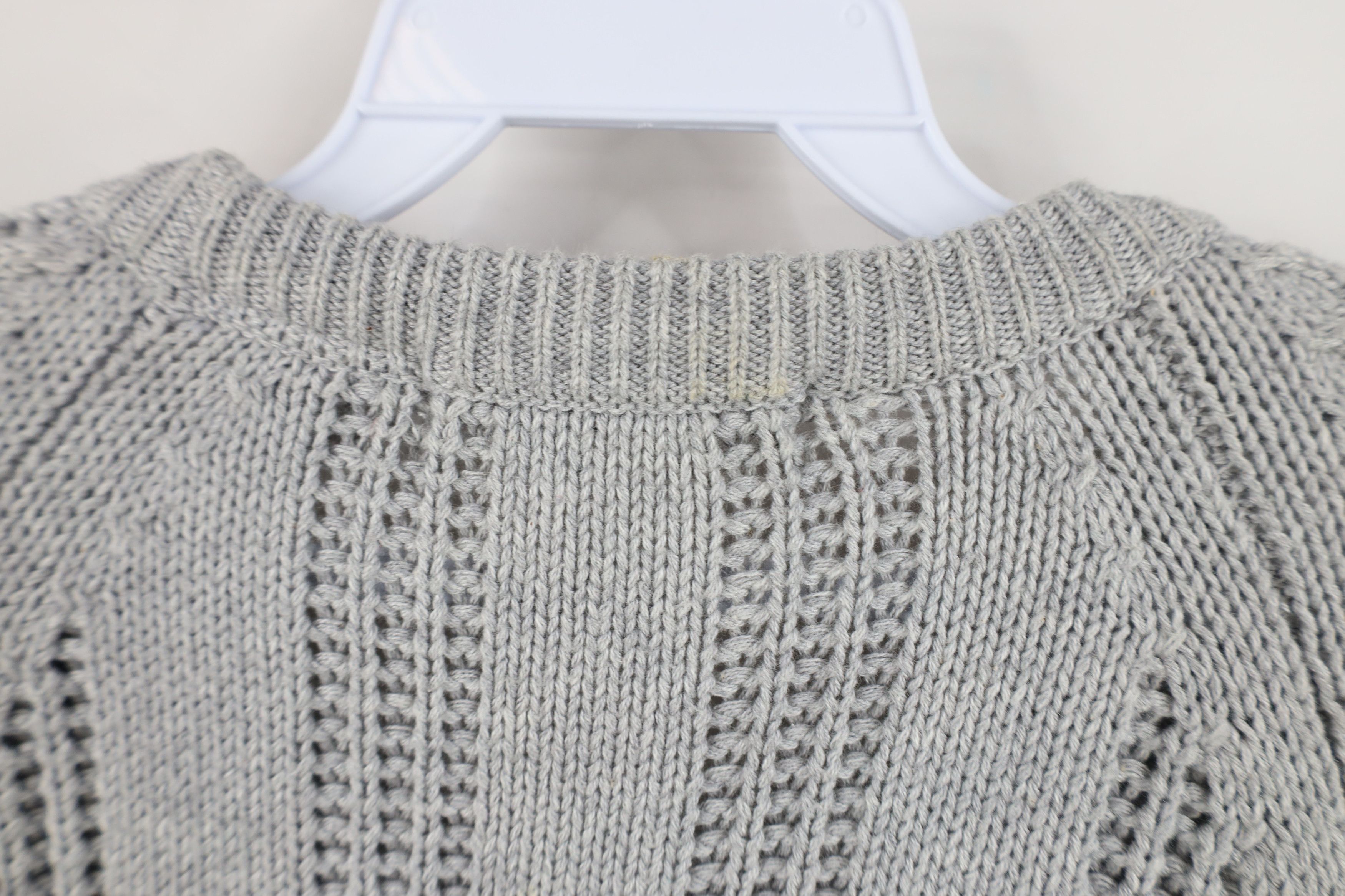 Vintage Vintage 90s Streetwear Blank Cotton Ribbed Knit Sweater Size US M / EU 48-50 / 2 - 11 Thumbnail