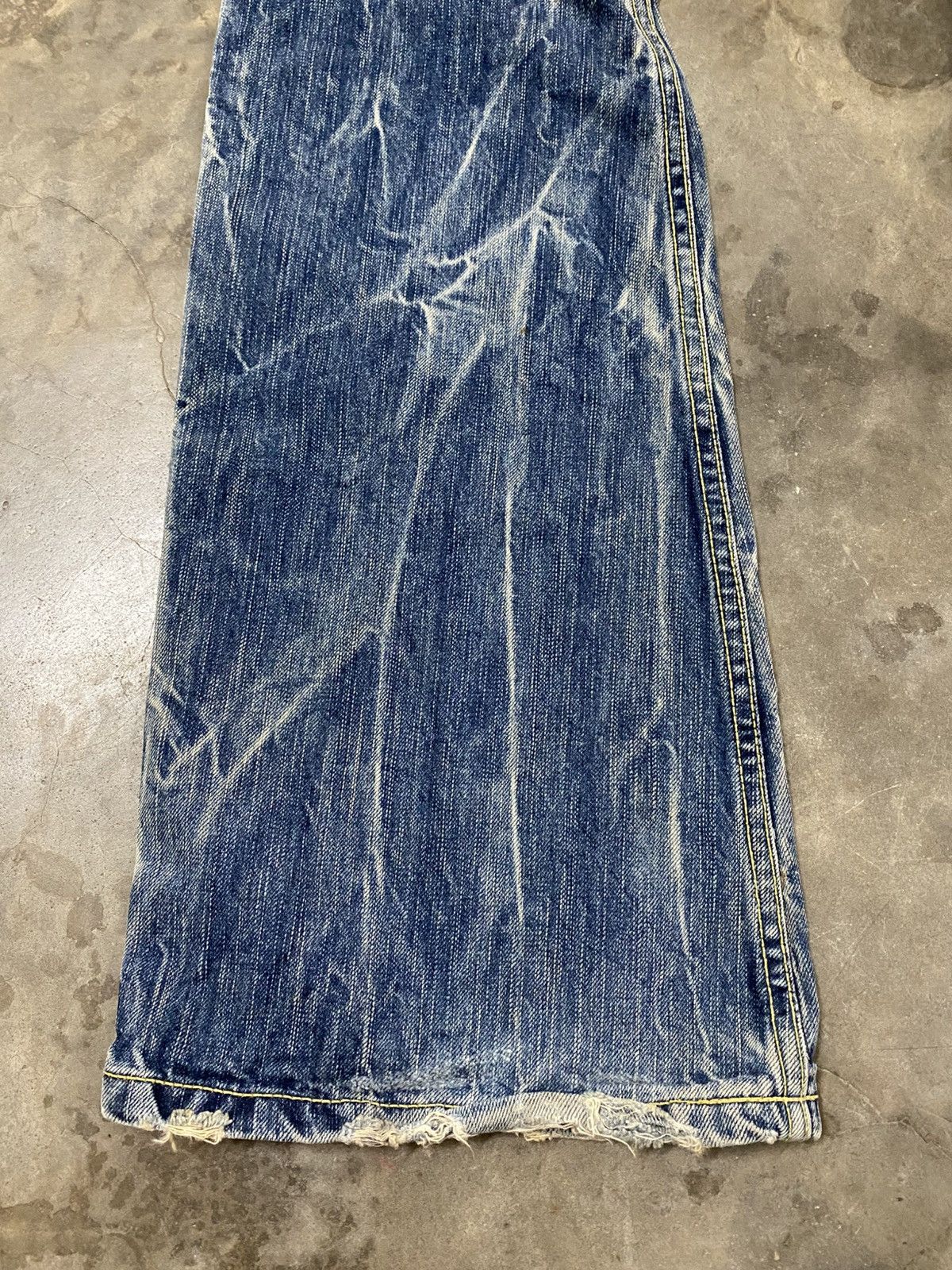 Hysteric Glamour Flare Jeans Blue Way Japan Distressed Denim p189 Size US 32 / EU 48 - 6 Thumbnail