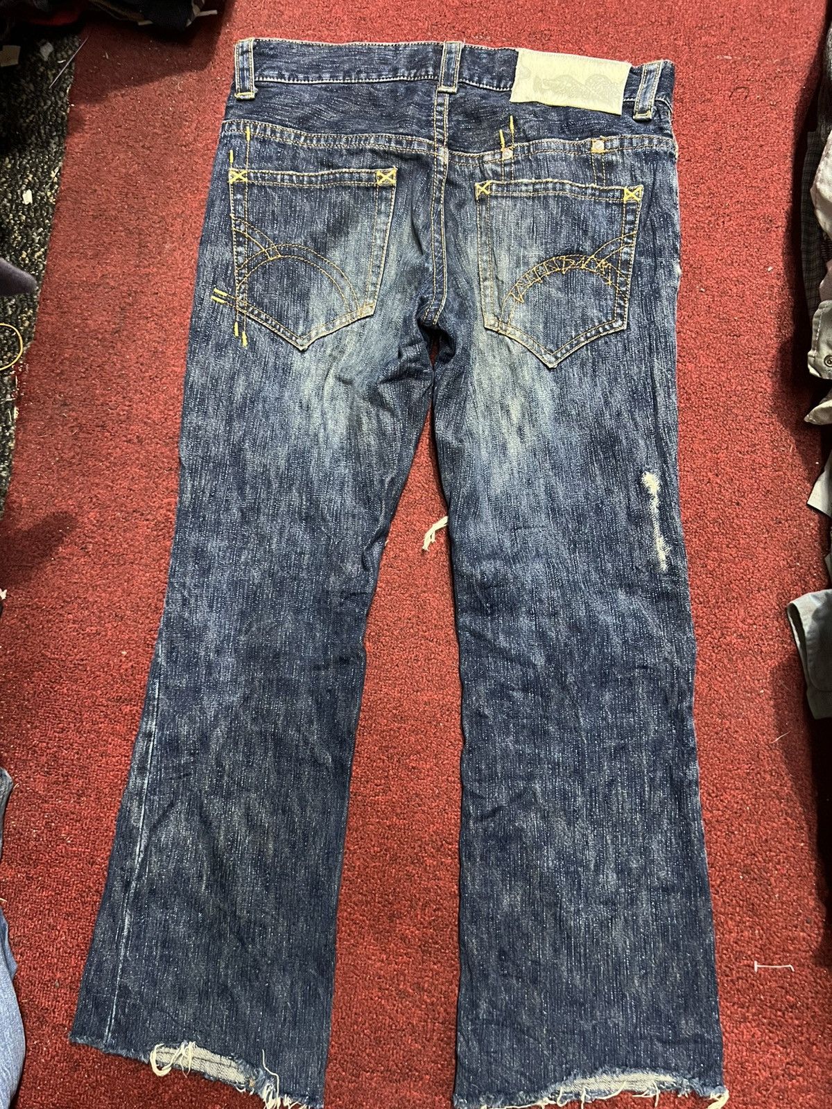 Japanese Brand Kyoji maruyama denim jeans zipper japan vintage Size US 33 - 2 Thumbnail