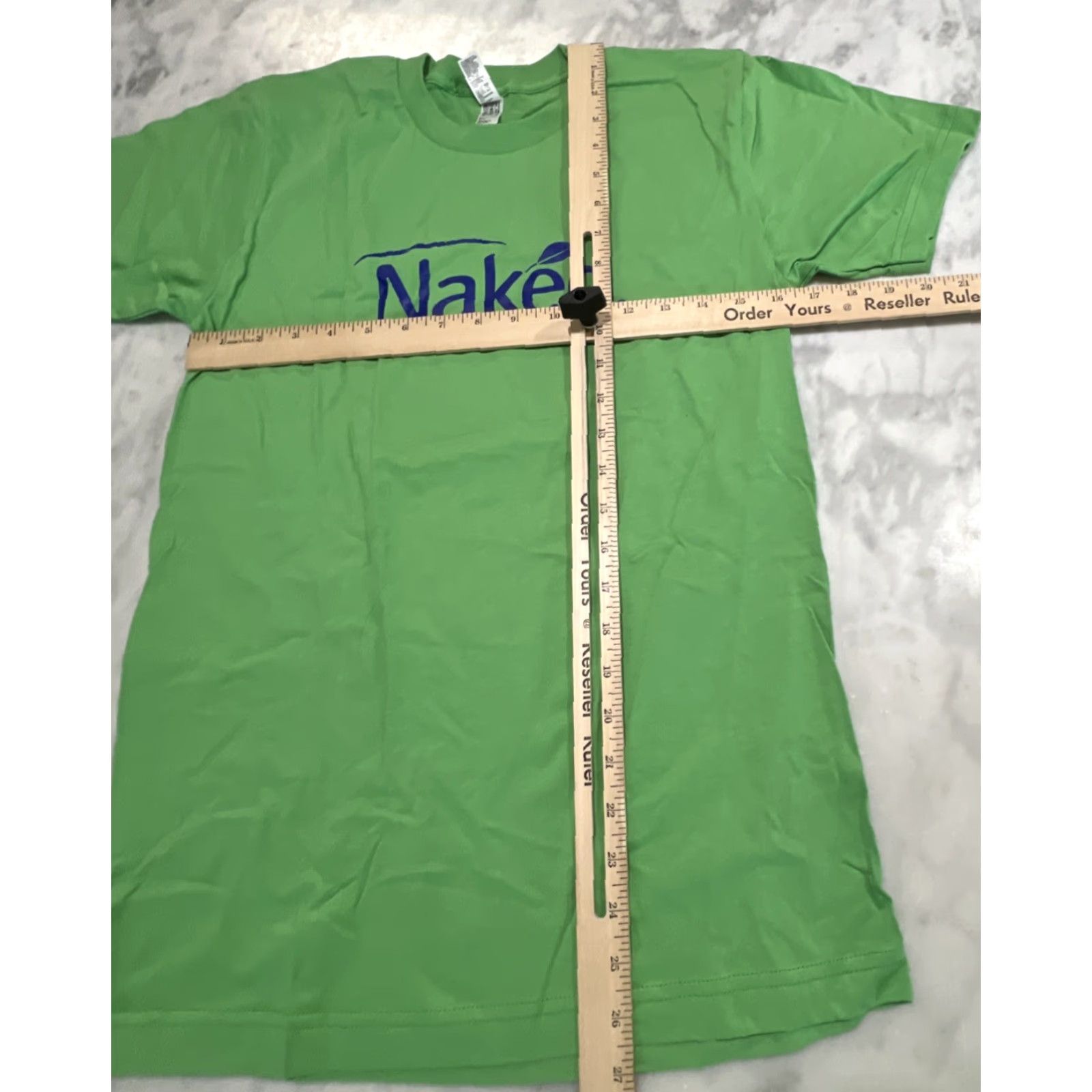 American Apparel Naked Green Juice Promo T Shirt Men S Green Cotton USA Graphic Print Crew Neck Short Sleeve 1 LB Promotional Spring Summer Mens Size US S / EU 44-46 / 1 - 7 Thumbnail