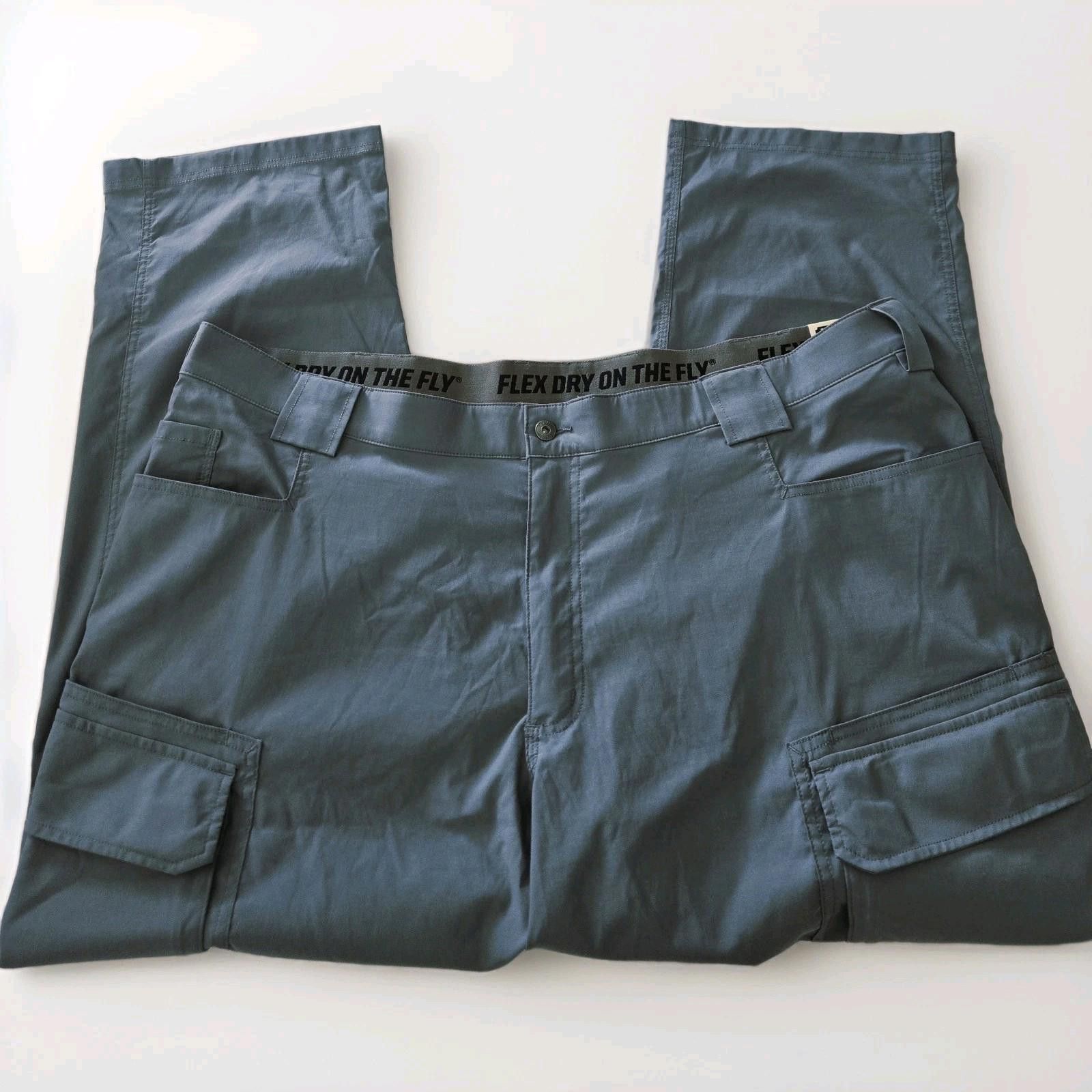 Duluth Trading Company Duluth Flex DOTF Relaxed Fit Cargo Pants Men's 46x30 Blue Size US 44 / EU 60 - 2 Thumbnail
