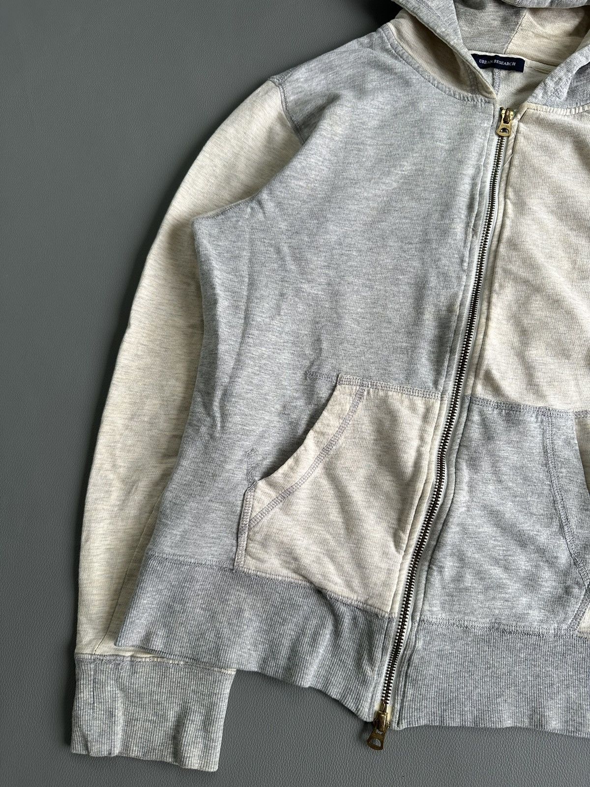 20471120 URBAN RESEARCH COLOR BLOCK ZIP UP HOODIE IFSIX LGB STYLE Size US M / EU 48-50 / 2 - 3 Thumbnail