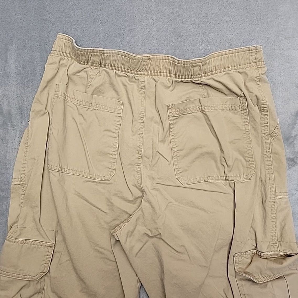 Abercrombie & Fitch Abercrombie & Fitch Cargo Pants Womens 14 Reg Tan Curve Love Loose Baggy Y2K Retro Beige Cotton Pockets Casual Mens Womens Girls Size 36" / US 14 / IT 50 - 7 Thumbnail