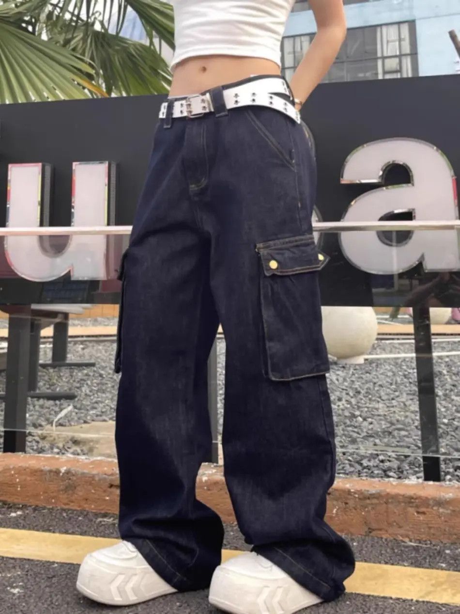 Japanese Brand × Jean Retro loose pocket high street jeans Size US 32 / EU 48 - 2 Thumbnail