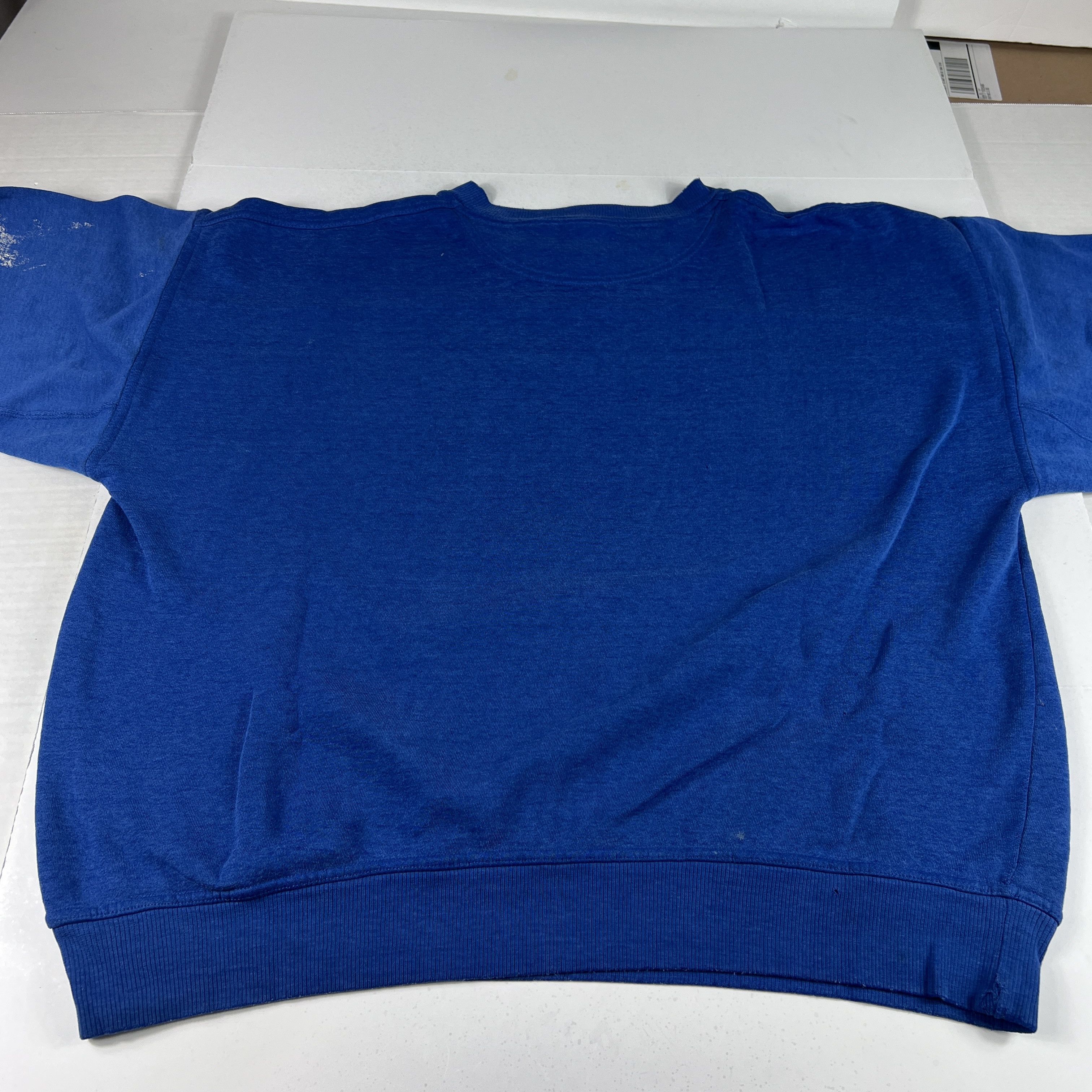 NFL × Vintage VTG 90s New York Giants Sweatshirt Faded Thrashed Crewneck Size US L / EU 52-54 / 3 - 13 Thumbnail