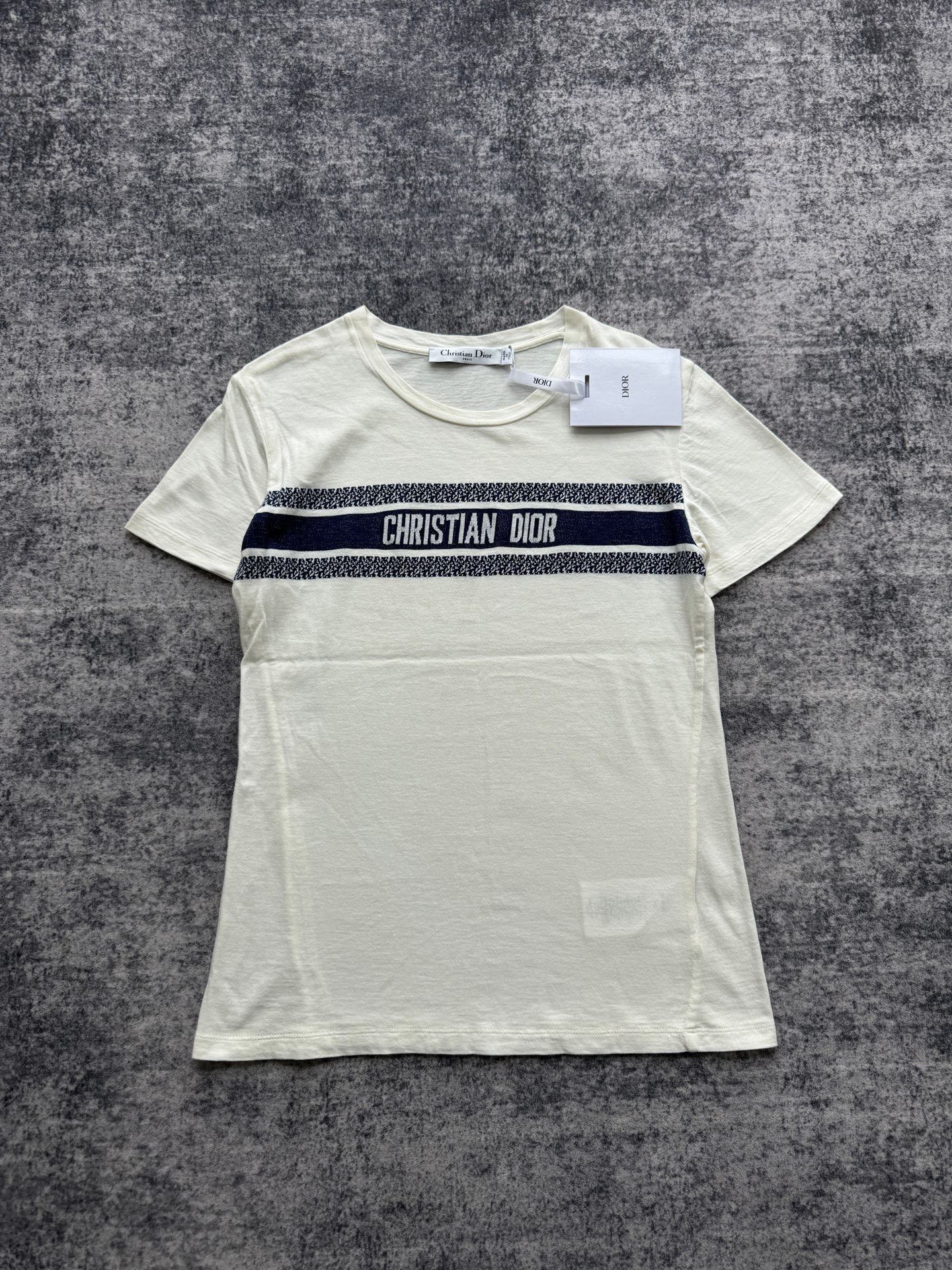 Dior Dior Slogan Logo Short Sleeve Size XS / US 0-2 / IT 36-38 - 1 Thumbnail
