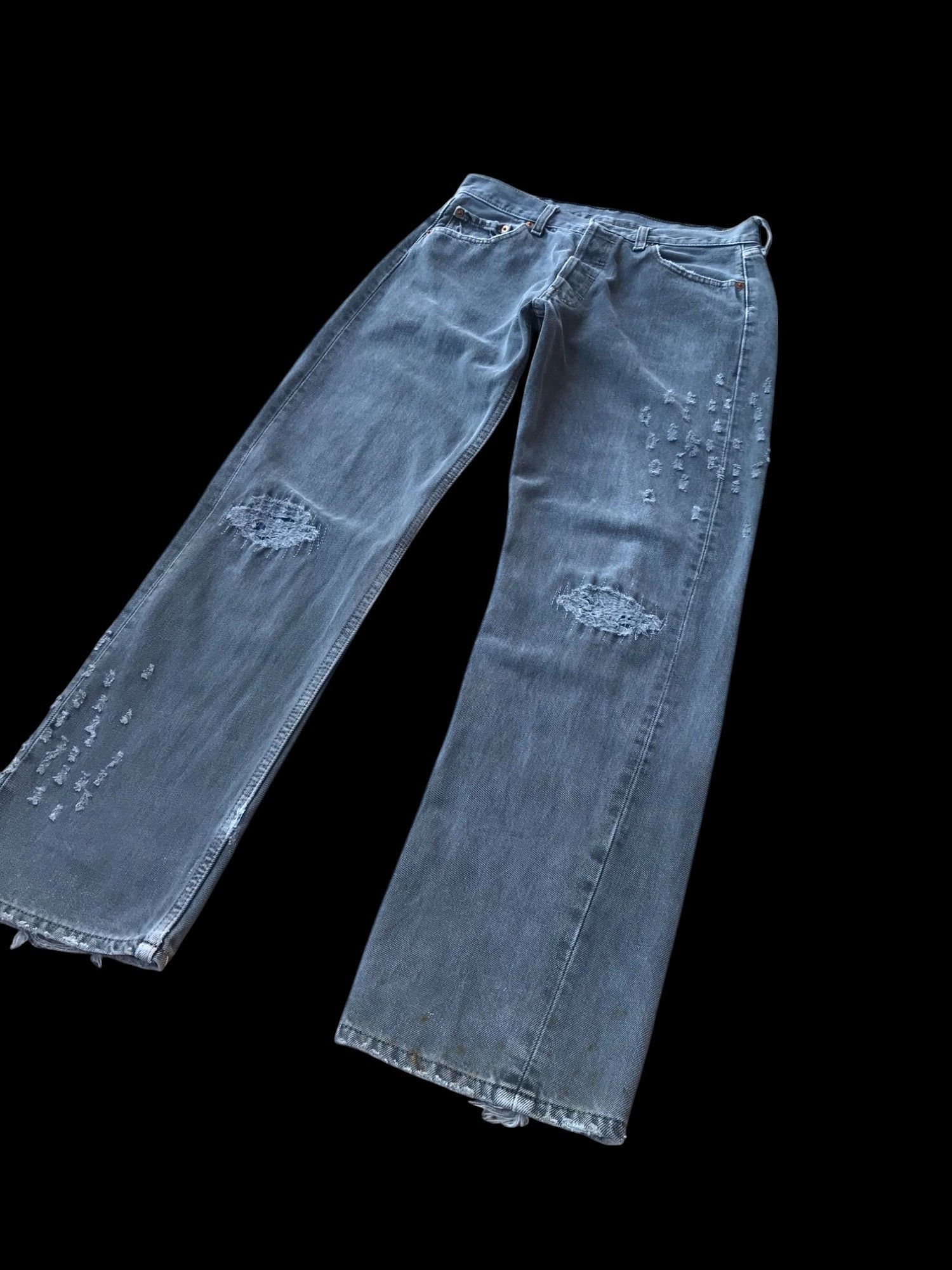 Levi's RARE Vintage Levis 501 BULLETMARK dirty FADED distressed Size US 29 - 2 Thumbnail