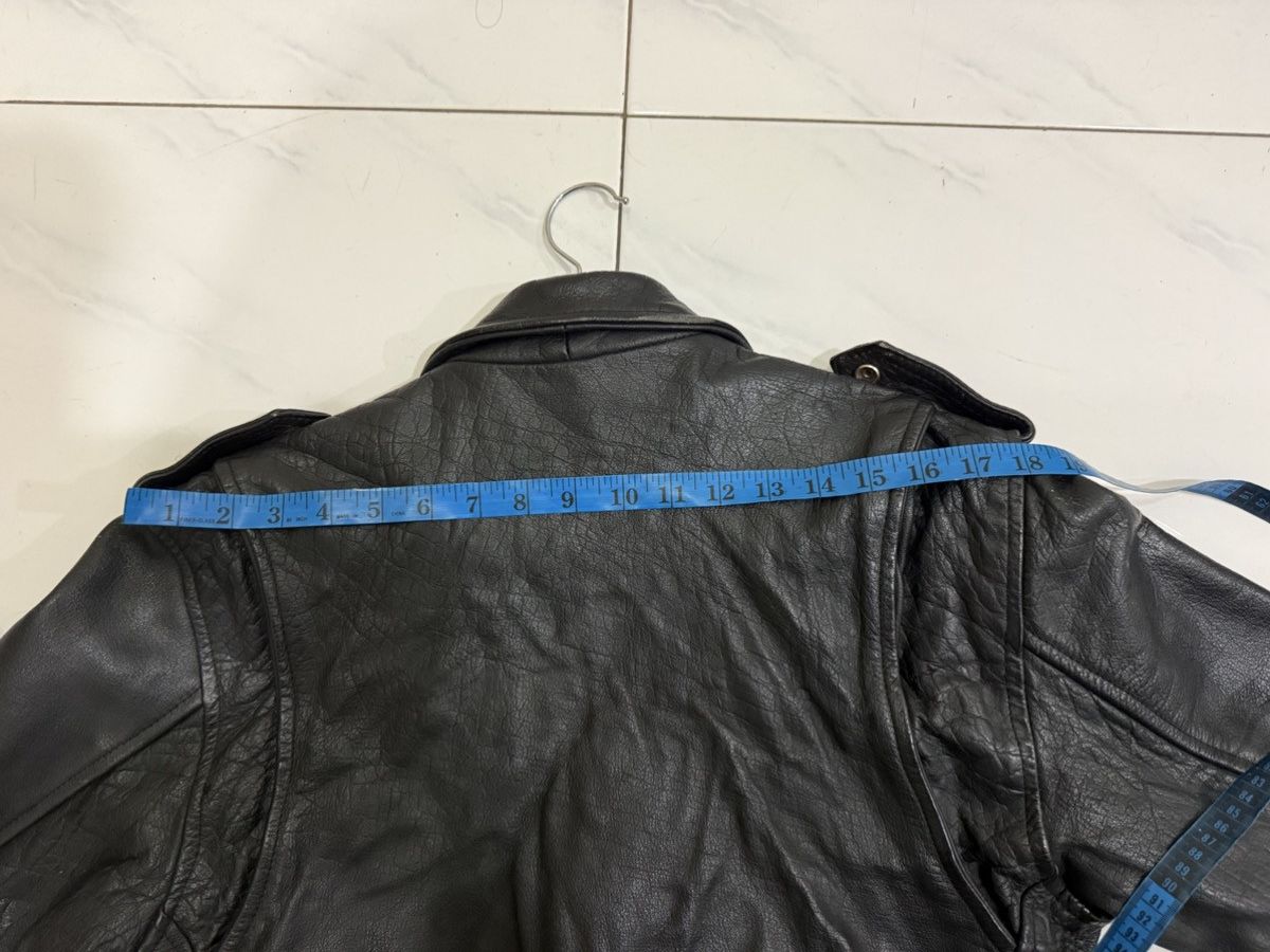 Genuine Leather VTG NICE LEATHER Brand Like Schott Perfecto Jacket Size US M / EU 48-50 / 2 - 16 Thumbnail