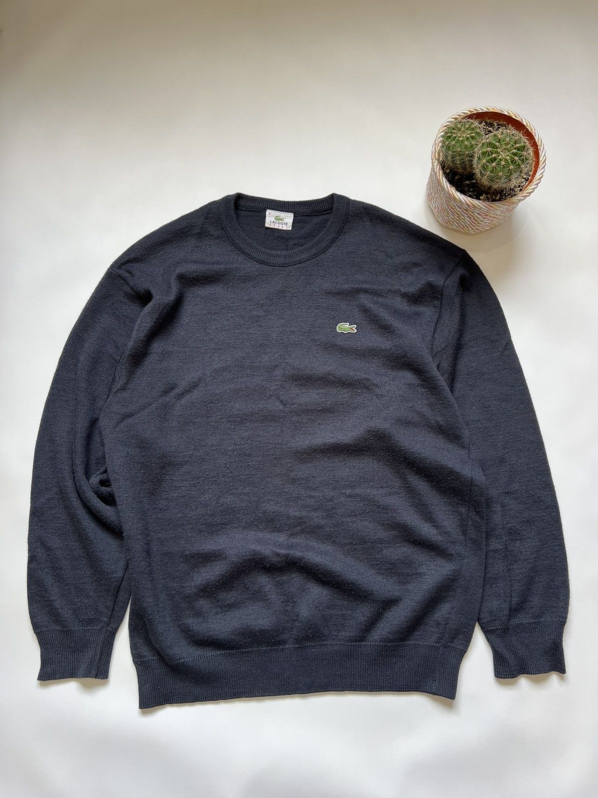 Lacoste Vintage 90’s Lacoste Blue Sweater Crew Neck Size US XXL / EU 58 / 5 - 1 Thumbnail