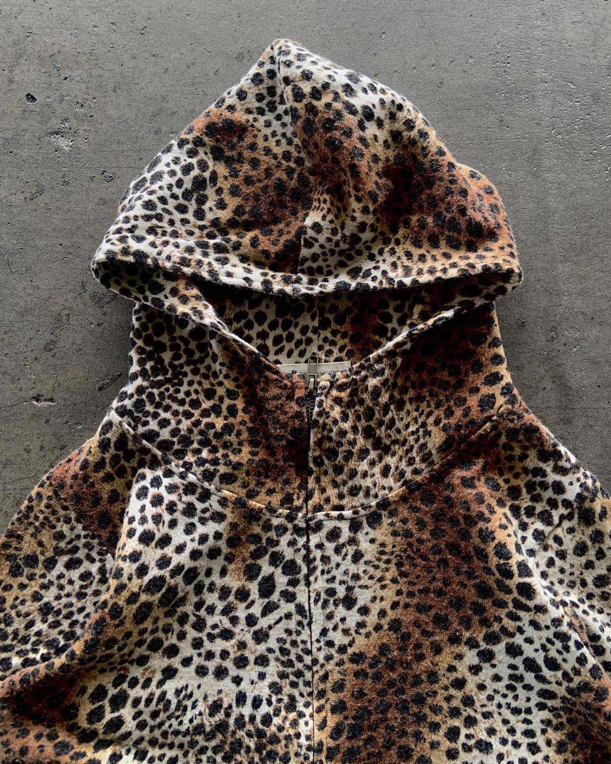 ifsixwasnine lgb Kmrii style Leopard Zip Up Hoodie