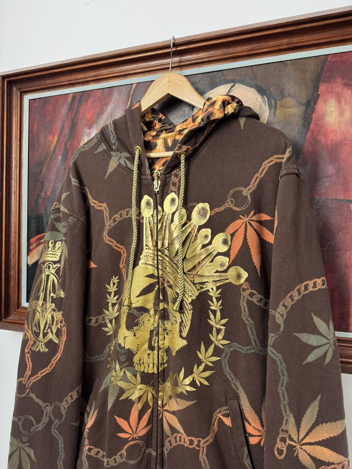 Ed Hardy Y2K ED HARDY CHRISTIAN AUDIGIER REVERSIBLE LEOPARD HOODIE Size US XXL / EU 58 / 5 - 3 Thumbnail
