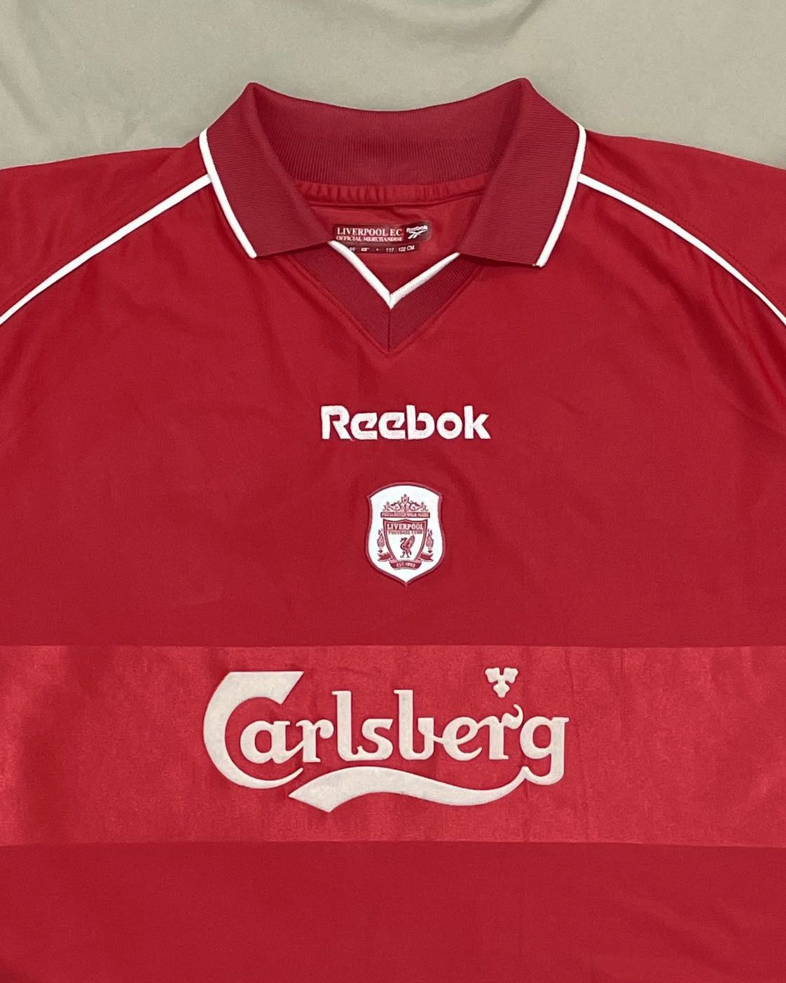 Reebok Liverpool Home Kit 2000 2001 2002 Jersey Size US XXL / EU 58 / 5 - 3 Thumbnail
