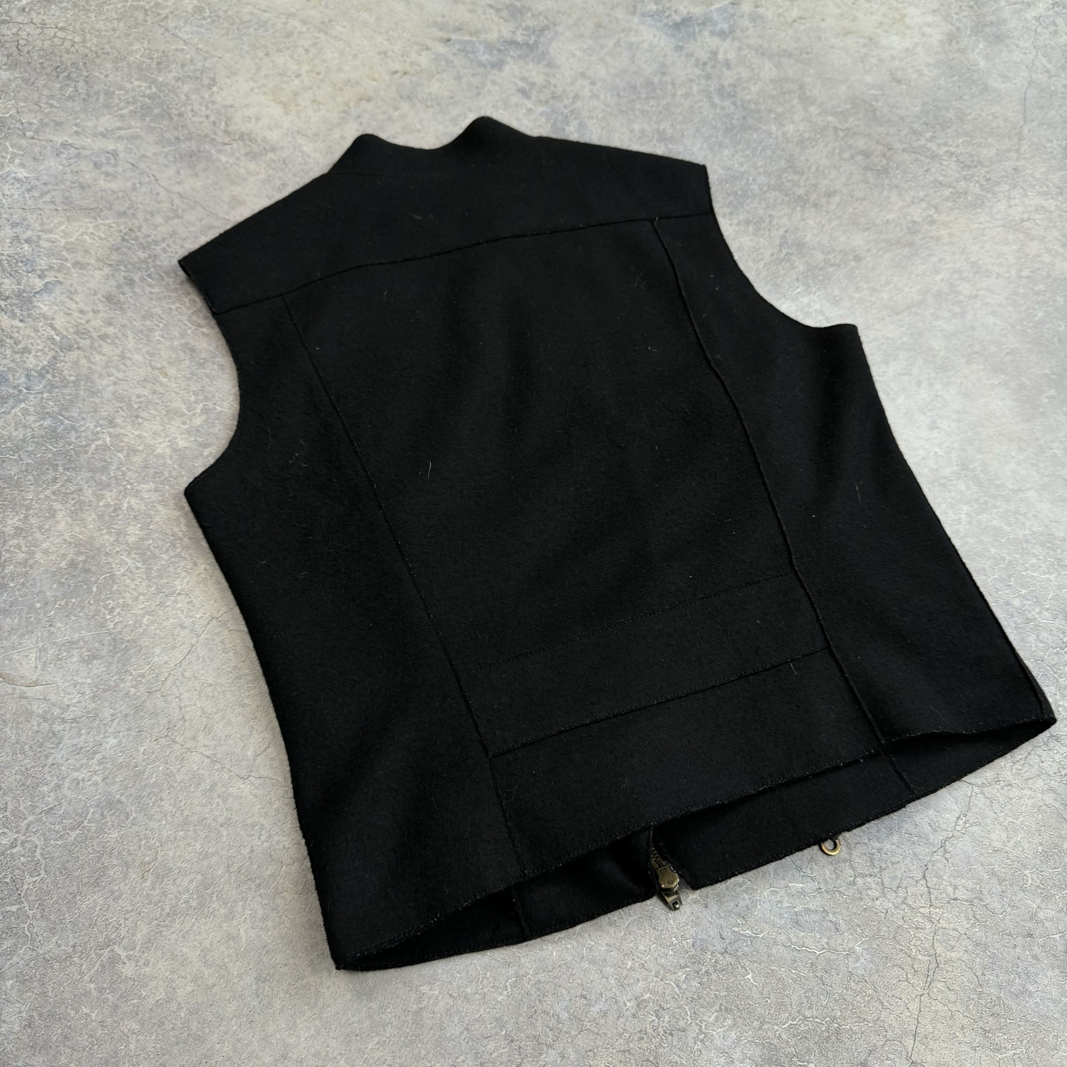 Alexander McQueen VINTAGE ALEXANDER MCQUEEN BIKER ZIP VEST IT40 100% LANA WOOL Size S / US 4 / IT 40 - 10 Thumbnail
