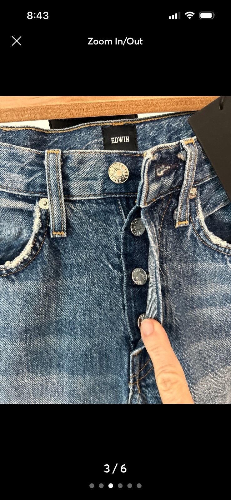 Edwin Edwin jeans Chrissy size 24 button fly flare NWT Size 24" / US 00 / IT 34 - 2 Thumbnail