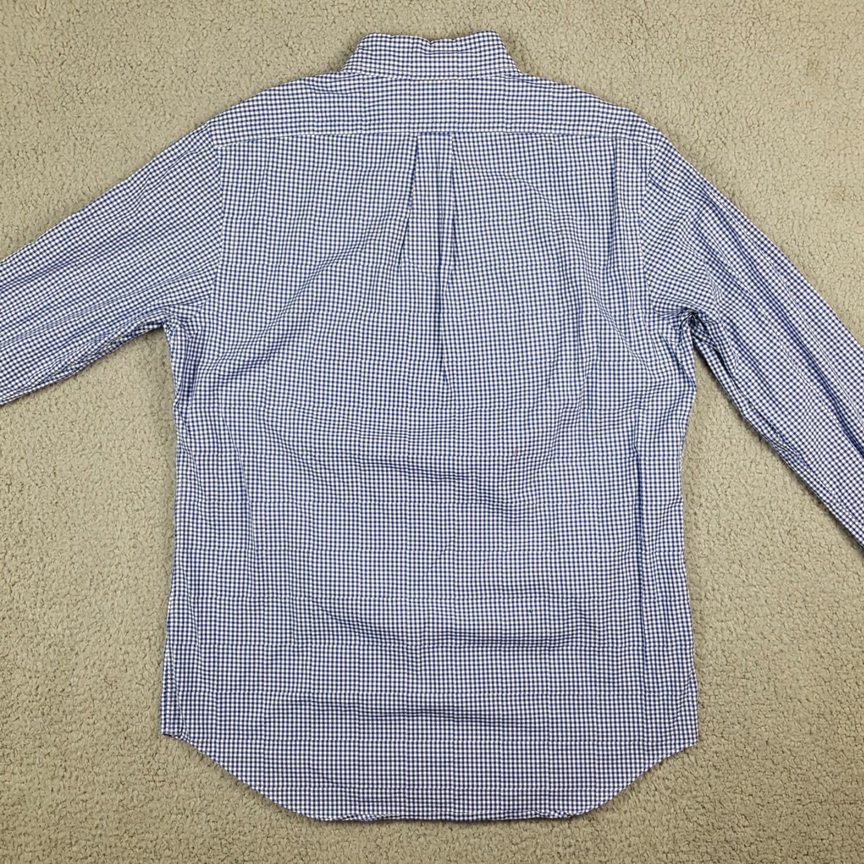 Ralph Lauren Vintage Ralph Lauren Men’s Medium Blue Plaid Gingham Cotton Button-Up Shirt Casual Preppy Retro 90s Size US M / EU 48-50 / 2 - 5 Thumbnail