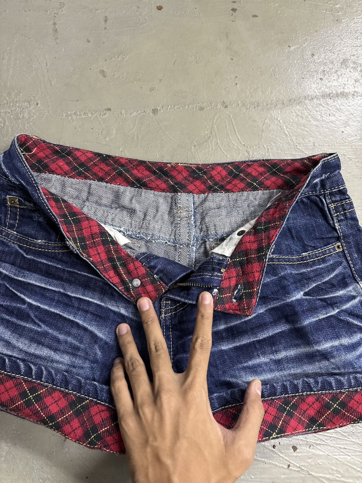 If Six Was Nine RNA H Naoto Acid Wash Japanese brand Denim shorts Size 31" - 8 Thumbnail