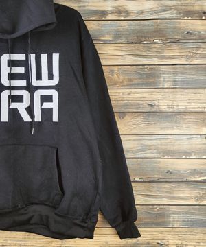 Vintage Vintage New Era Black Hoodie Sweatshirts Size US M / EU 48-50 / 2 - 5 Thumbnail