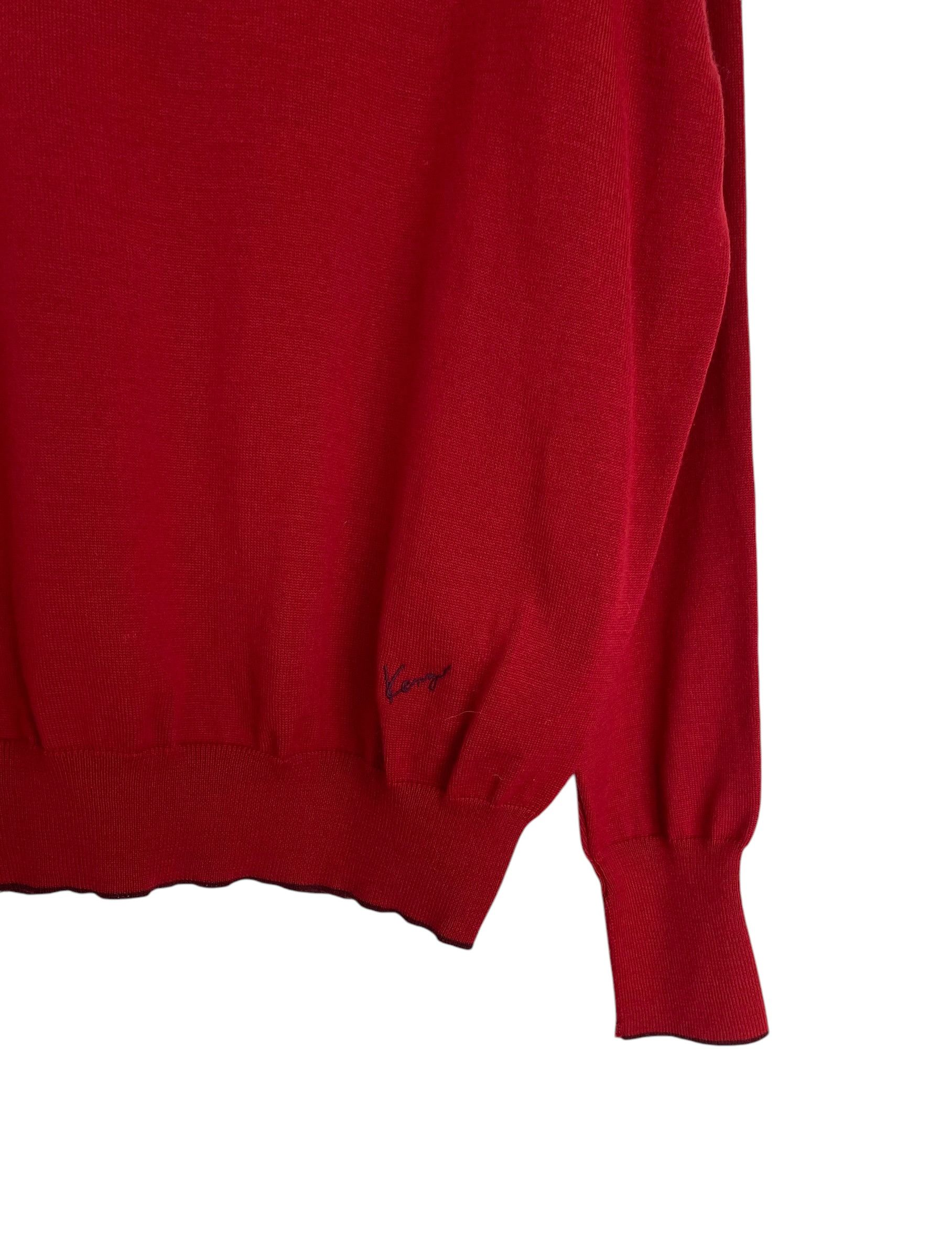Kenzo × Vintage 90s' Kenzo merinowool jumper Size US S / EU 44-46 / 1 - 3 Thumbnail