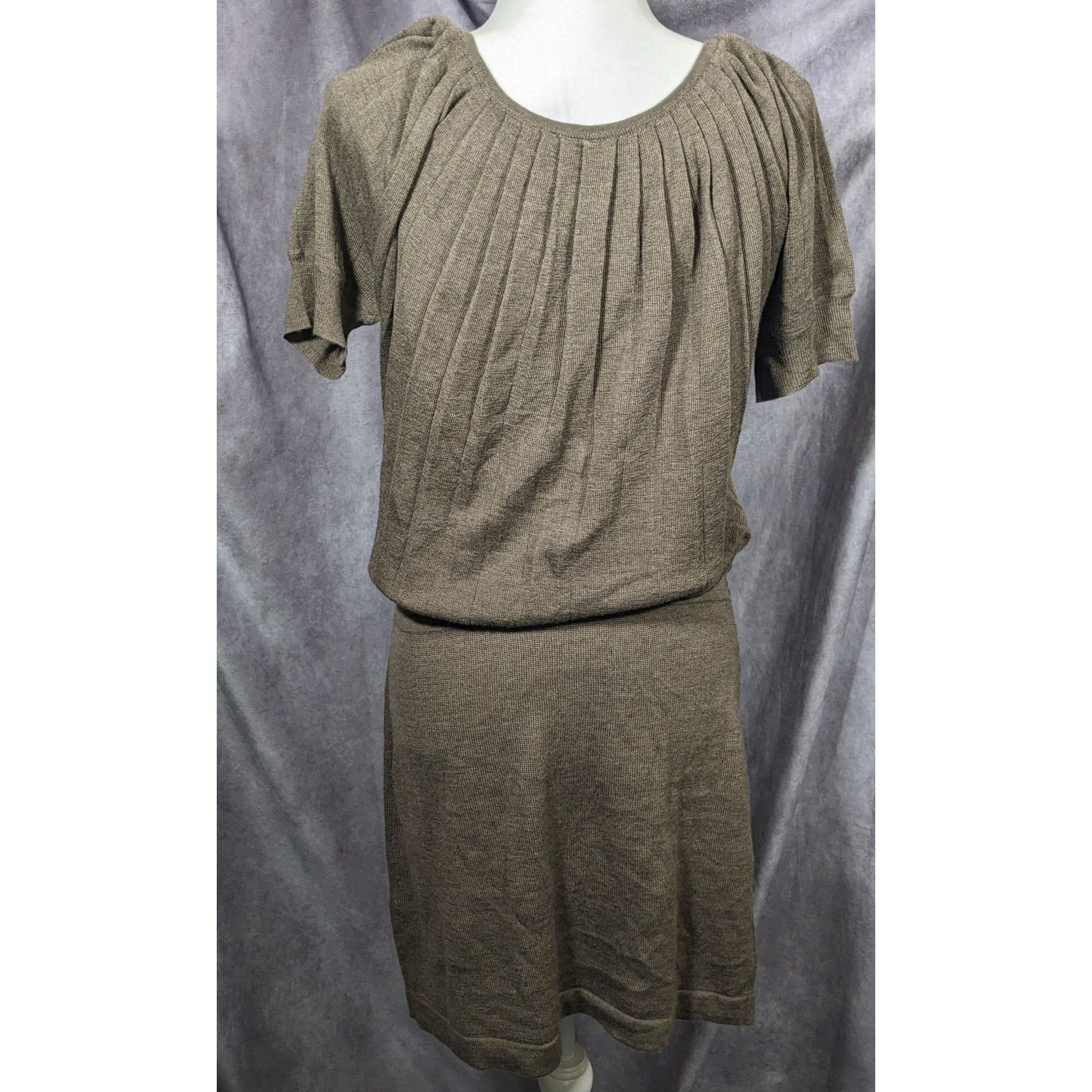 Loft Ann Taylor Loft Preppy Cafe Brown Blouson Dress Size S / US 4 / IT 40 - 5 Thumbnail