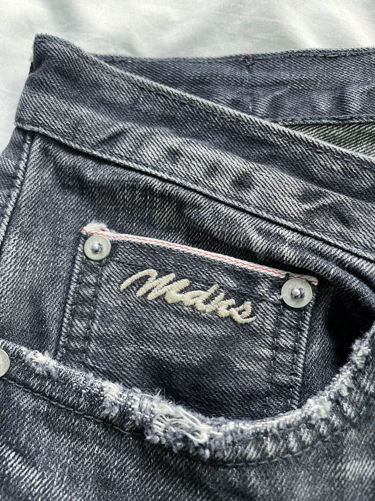 Madness MADNESS DISTRESSED BAGGY DENIM PANTS SELVEDGE Size US 34 / EU 50 - 12 Thumbnail