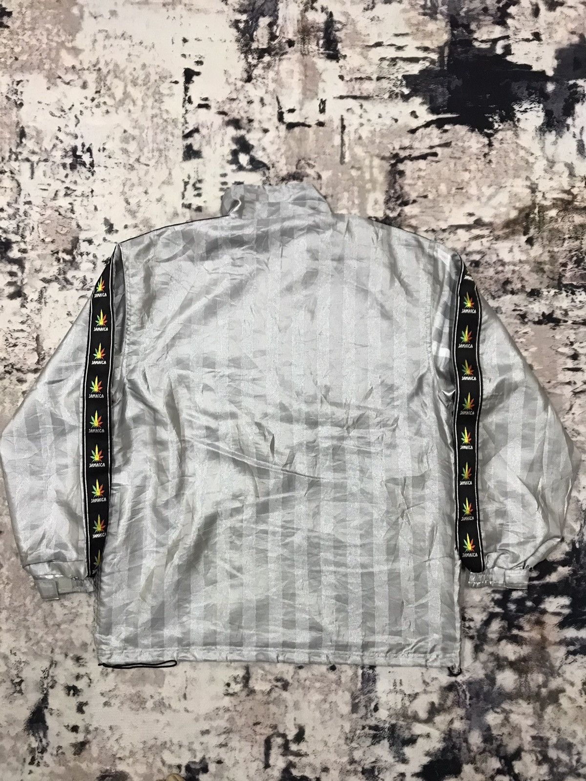 Japanese Brand Vintage Jamaica Sidetape Logo Windbreaker Jacket Size US XL / EU 56 / 4 - 8 Thumbnail