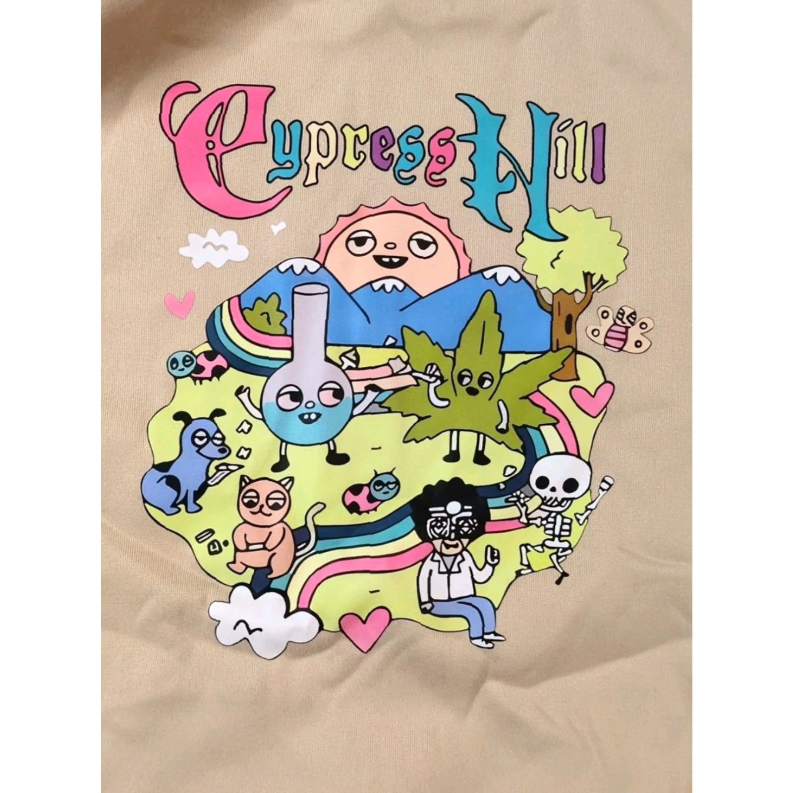 Vintage Cypress Hill Hoodie West Coast hip hop Graphic Print B-Real Sen Dog DJ Muggs Brown L Unisex Adults Hoodie Regular Long Sleeve Drawstring Size US L / EU 52-54 / 3 - 7 Thumbnail