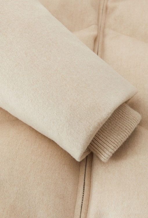 Loro Piana o1srvl11e0824 Prevel Cashmere Storm Jacket in Beige Size M / US 6-8 / IT 42-44 - 3 Thumbnail