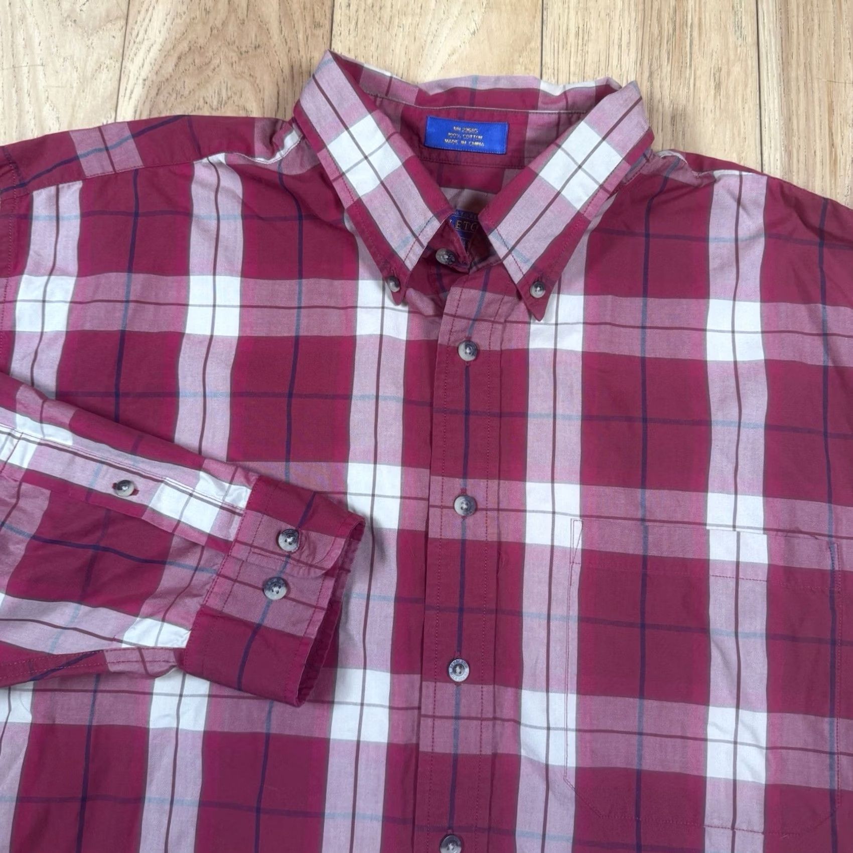 Pendleton Pendleton Button Shirt Mens XL Red Plaid Cotton Western Long Sleeve Size US XL / EU 56 / 4 - 4 Thumbnail