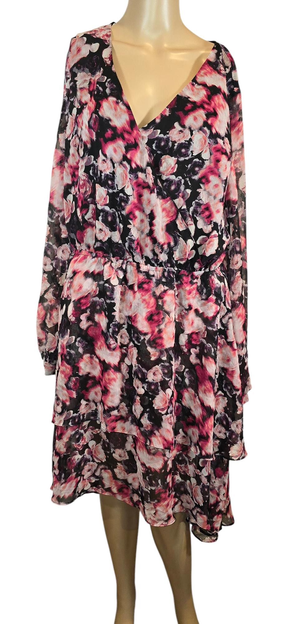Jennifer Lopez Jennifer Lopez Floral Wrap Dress - XL Size XL / US 12-14 / IT 48-50 - 1 Thumbnail