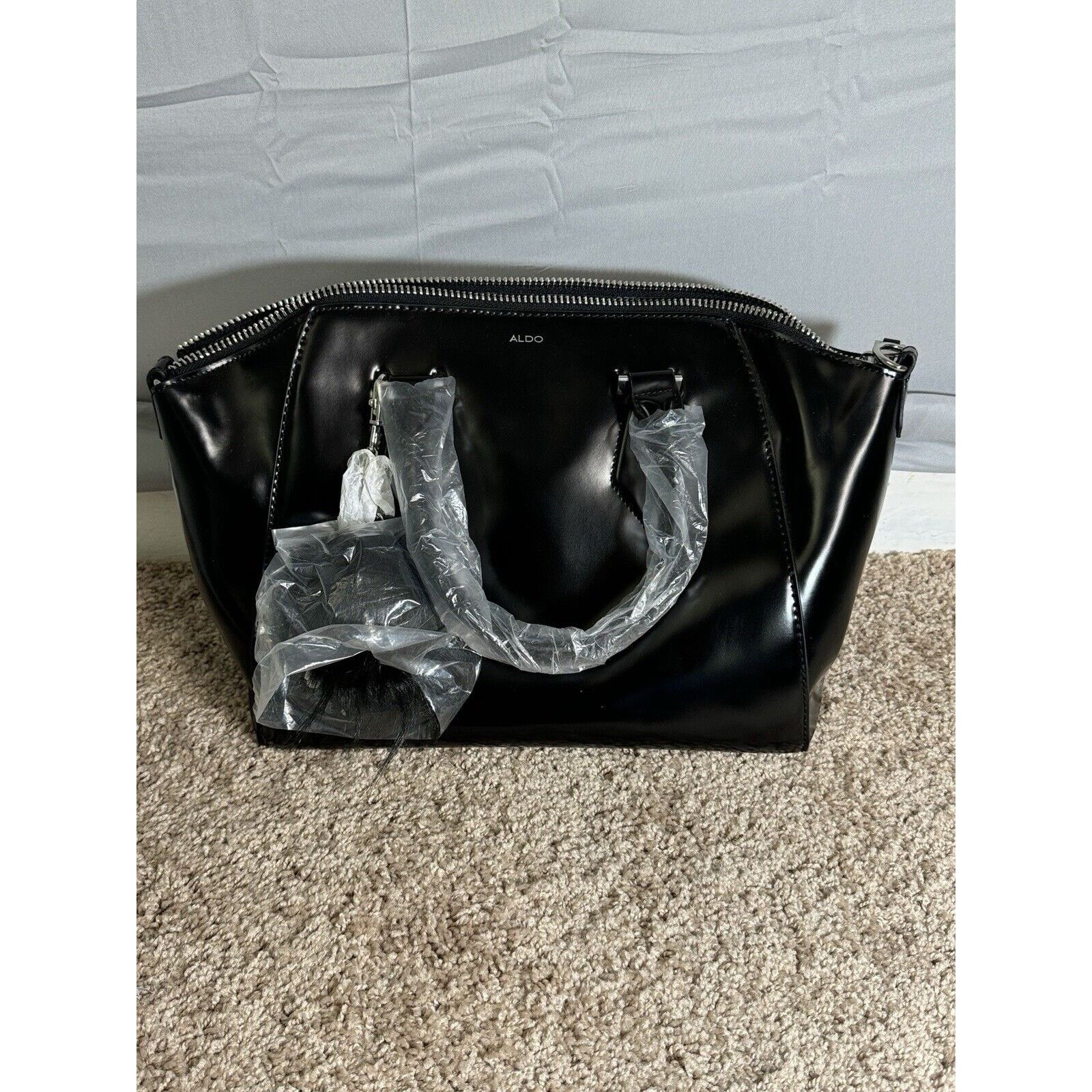 Aldo ALDO Womens Black Handbag Size ONE SIZE - 1 Thumbnail