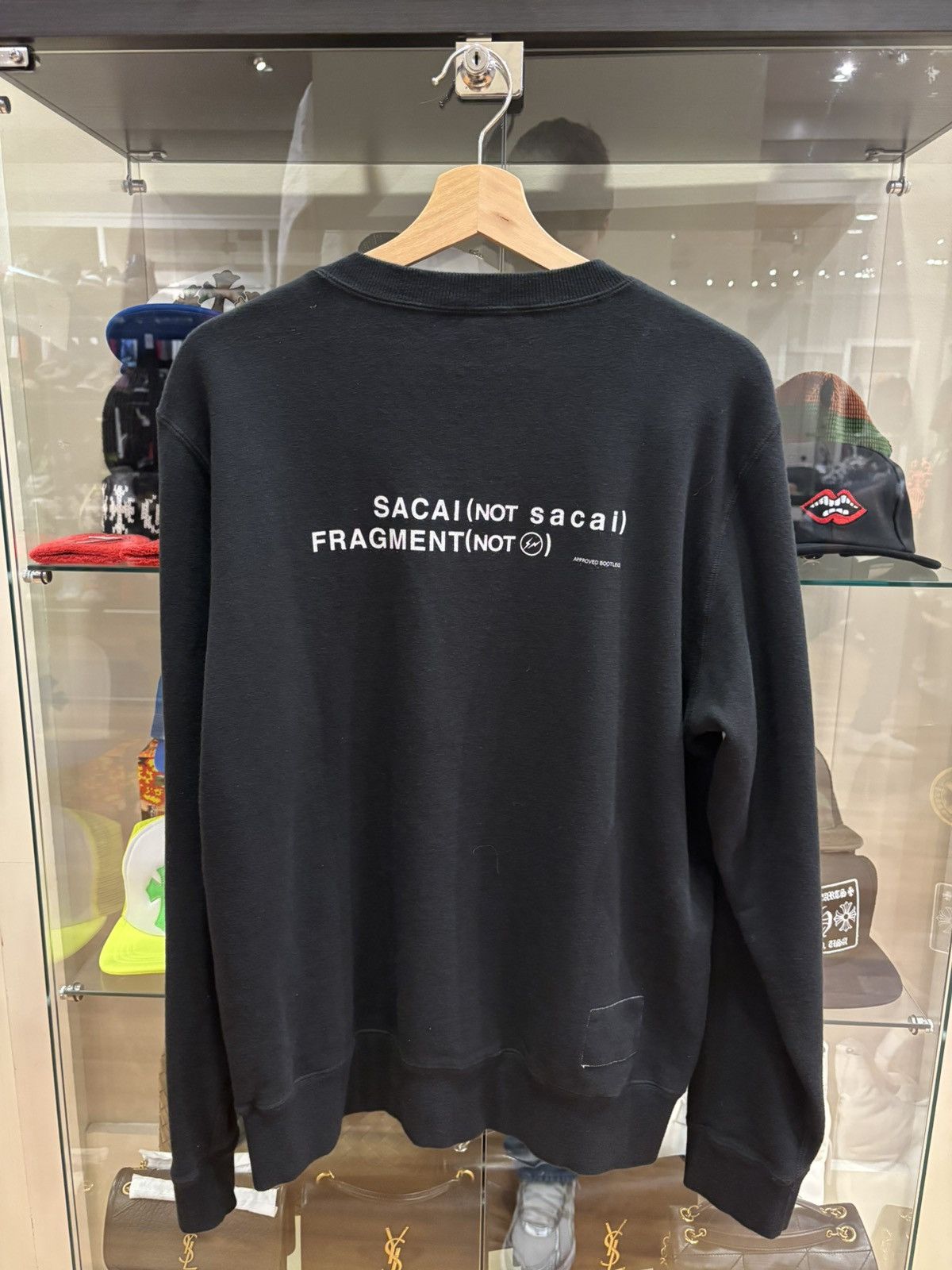 Fragment Design Fragment X Sacai Black Crewneck Size US L / EU 52-54 / 3 - 2 Thumbnail
