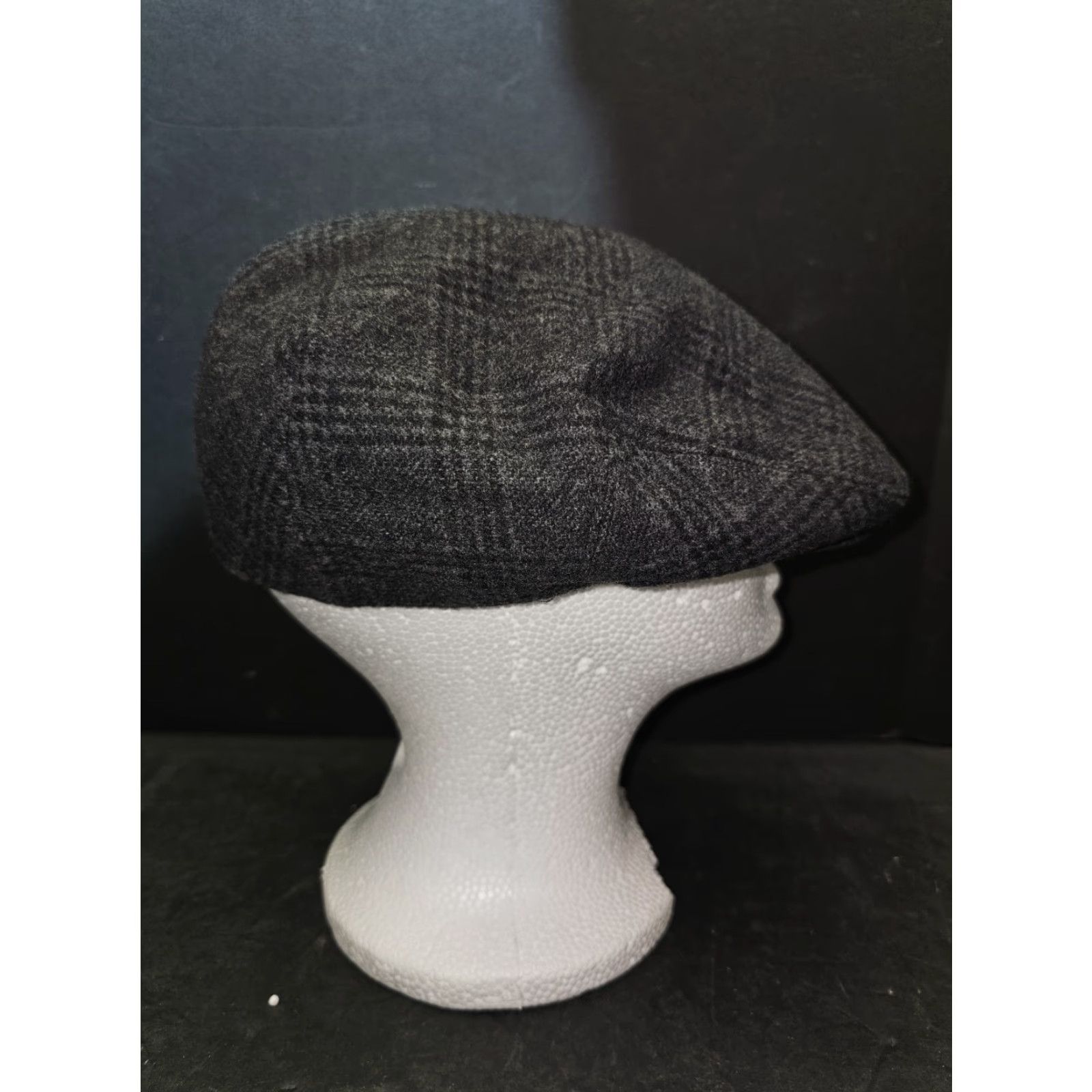 Vintage VINTAGE Epoch Hats Co. Gray Plaid 100% Wool 8 Panels Newsboy Flat Cap Hat Mens Sz Large Wool Tweed Lined Classic City 90s? Size ONE SIZE - 4 Thumbnail