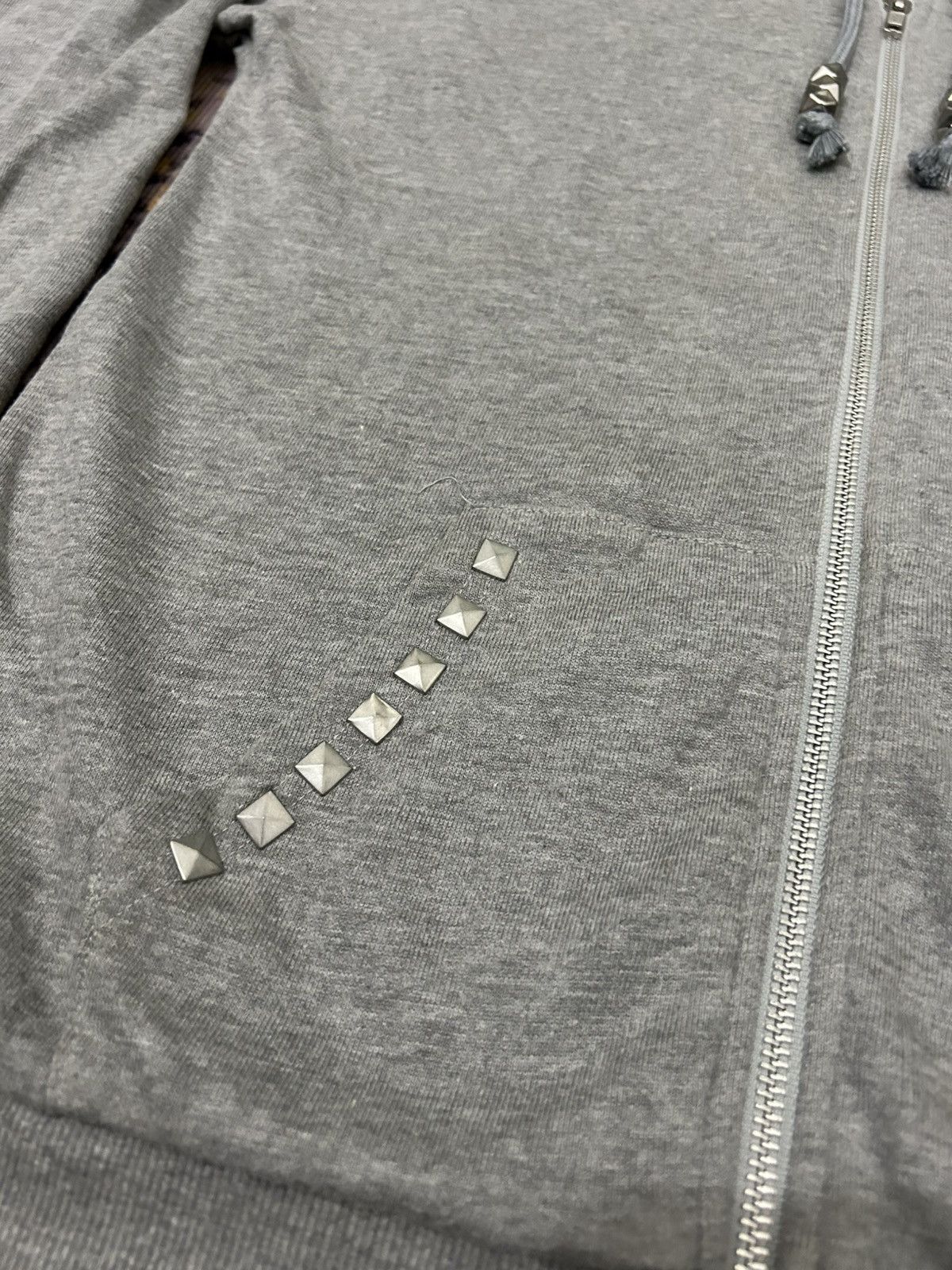 Japanese Brand Glad News Japan Skull Spine Studded Zip Hoodie Size US M / EU 48-50 / 2 - 6 Thumbnail