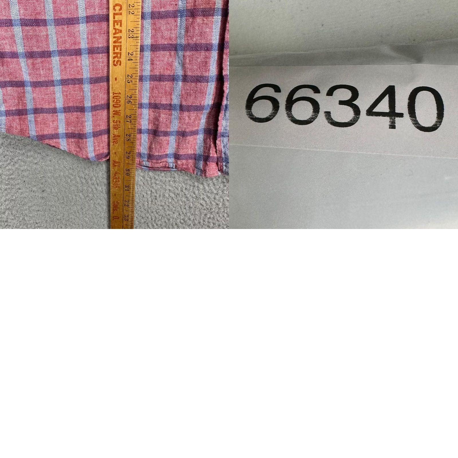 Vintage Alvaro Moreno Linen Blend Button-Down Shirt Men Large Red Plaid Tailored Shirt 43 MENS Regular Long Sleeve Button-Up Retro Preppy Size US L / EU 52-54 / 3 - 8 Thumbnail