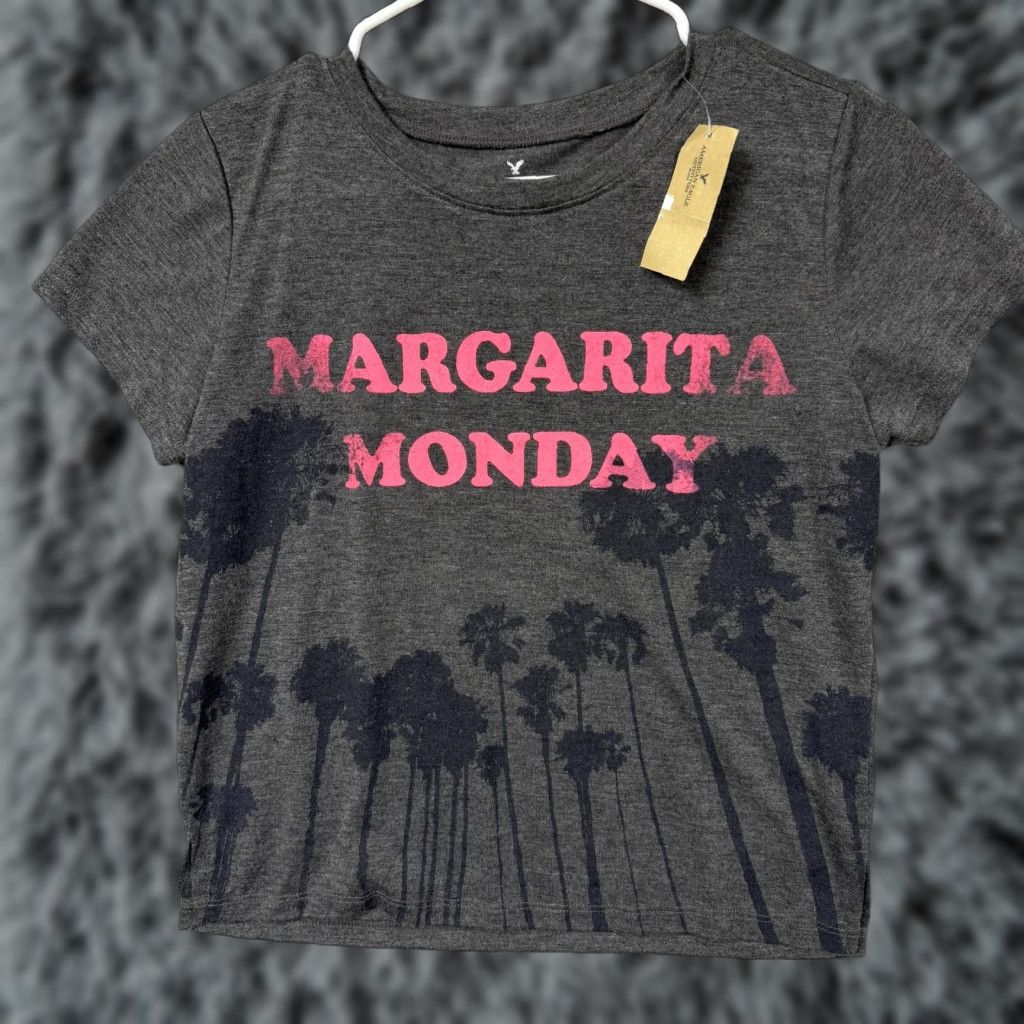 American Eagle Outfitters American Eagle Outfitters Tee Shirt Margarita Monday Cropped Beach Womens M Size M / US 6-8 / IT 42-44 - 1 Thumbnail