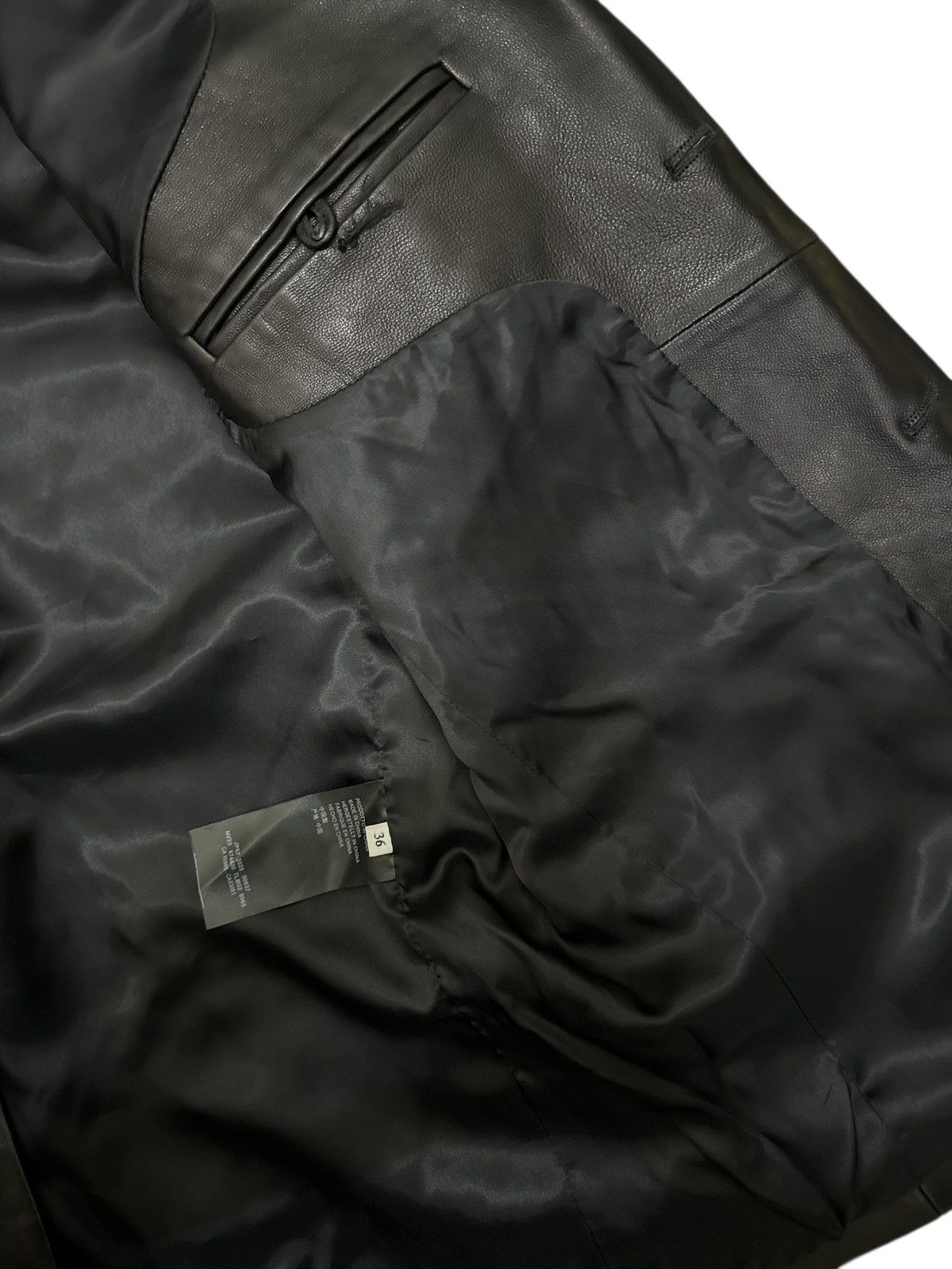Balenciaga Vintage Balenciaga Leather Jacket Size 36R - 7 Thumbnail