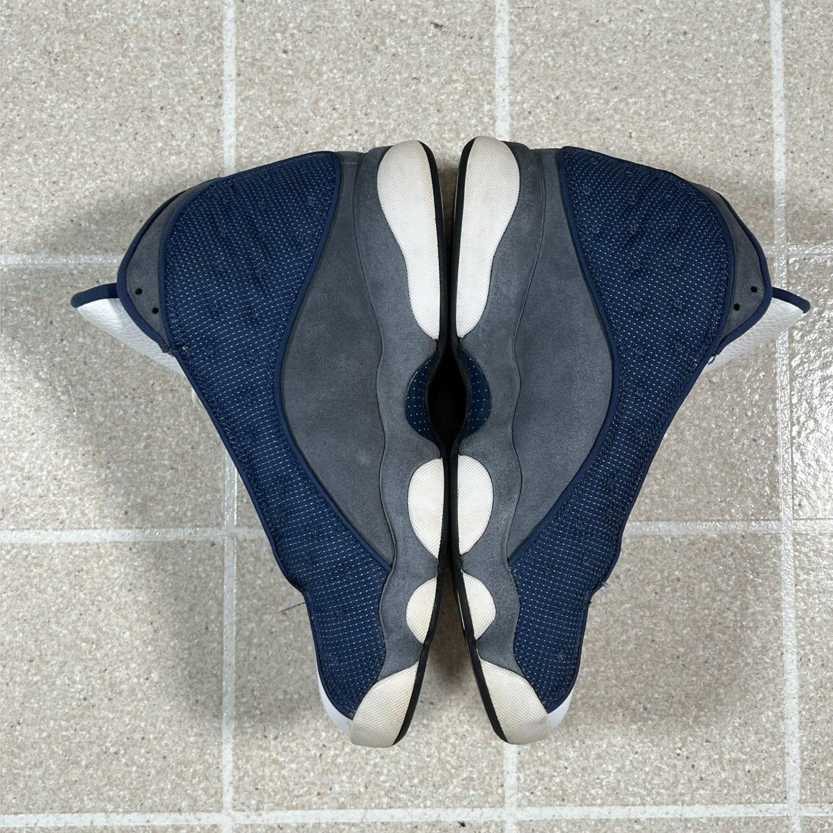 Jordan Brand Jordan Air Jordan 13 Retro Flint 2020 Navy White Grey Size US 9.5 / EU 42-43 - 8 Thumbnail