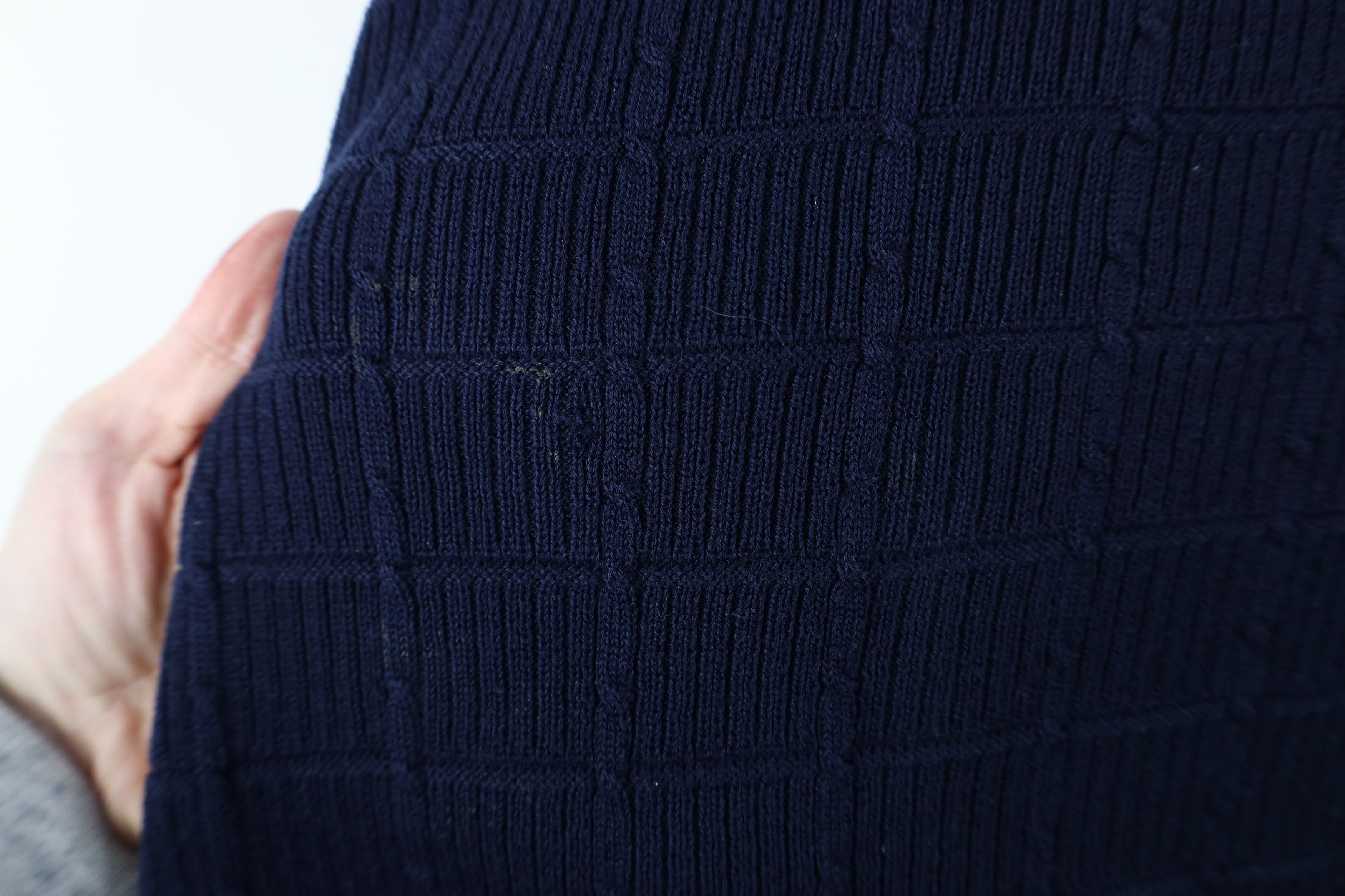 PING Vintage 90s Ping Golf Cotton Cable Knit Sweater Vest Blue Size US M / EU 48-50 / 2 - 4 Thumbnail