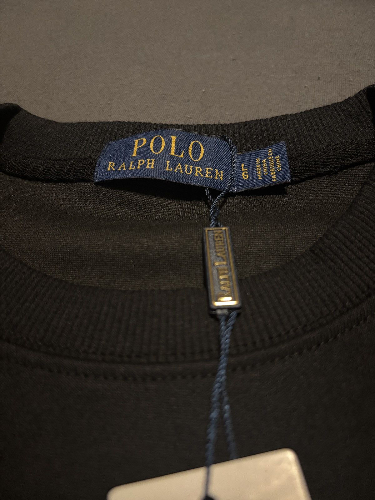 Polo Ralph Lauren Polo Ralph Lauren Black Crewneck L BNWT Unisex Size L / US 10 / IT 46 - 4 Thumbnail