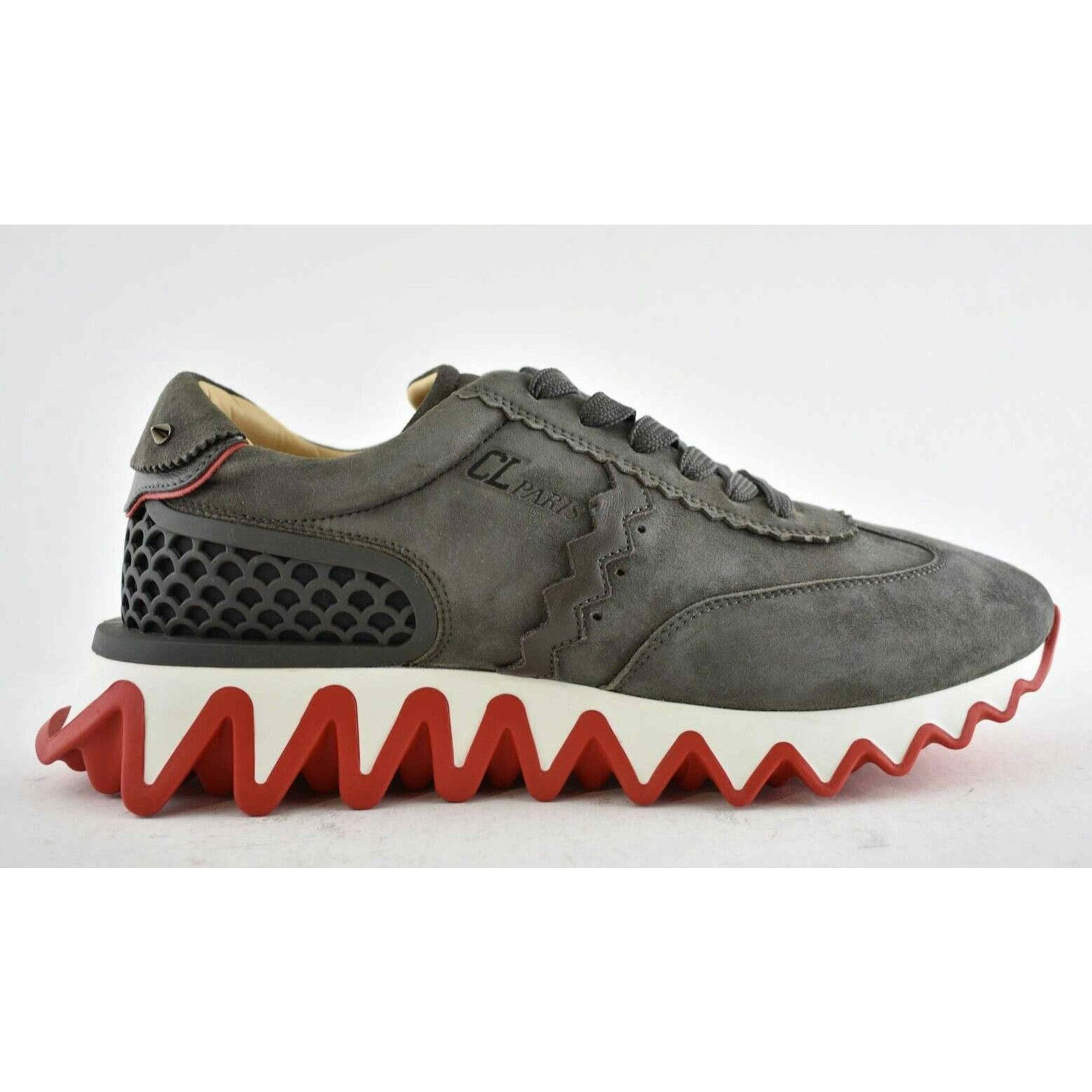 Christian Louboutin Christian Louboutin Mens Loubishark Flat Ombre Brown Suede Size US 8 / EU 41 - 2 Thumbnail