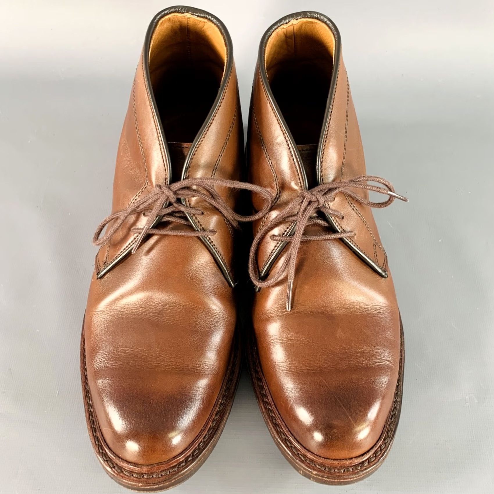 Allen Edmonds ALLEN EDMONDS Dundee Brown Leather Chukka Boots Size 7 Mens Boots Size US 7 / EU 40 - 4 Thumbnail