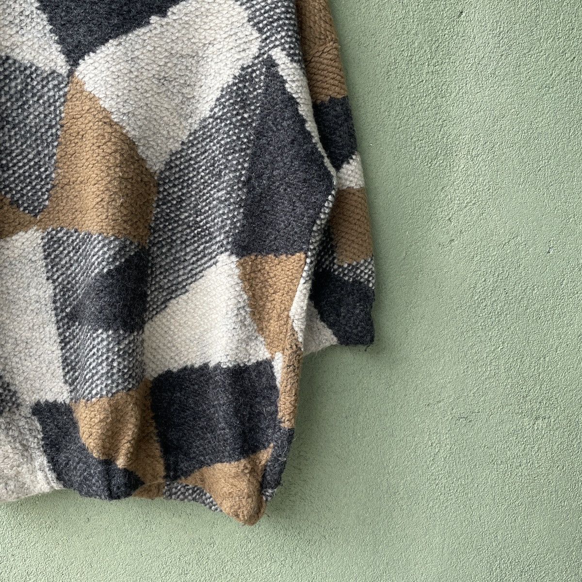 Homespun Knitwear Vintage Vinyl Mohair Shag Shaggy Knitwear Sweater Jumper Size US XL / EU 56 / 4 - 5 Thumbnail