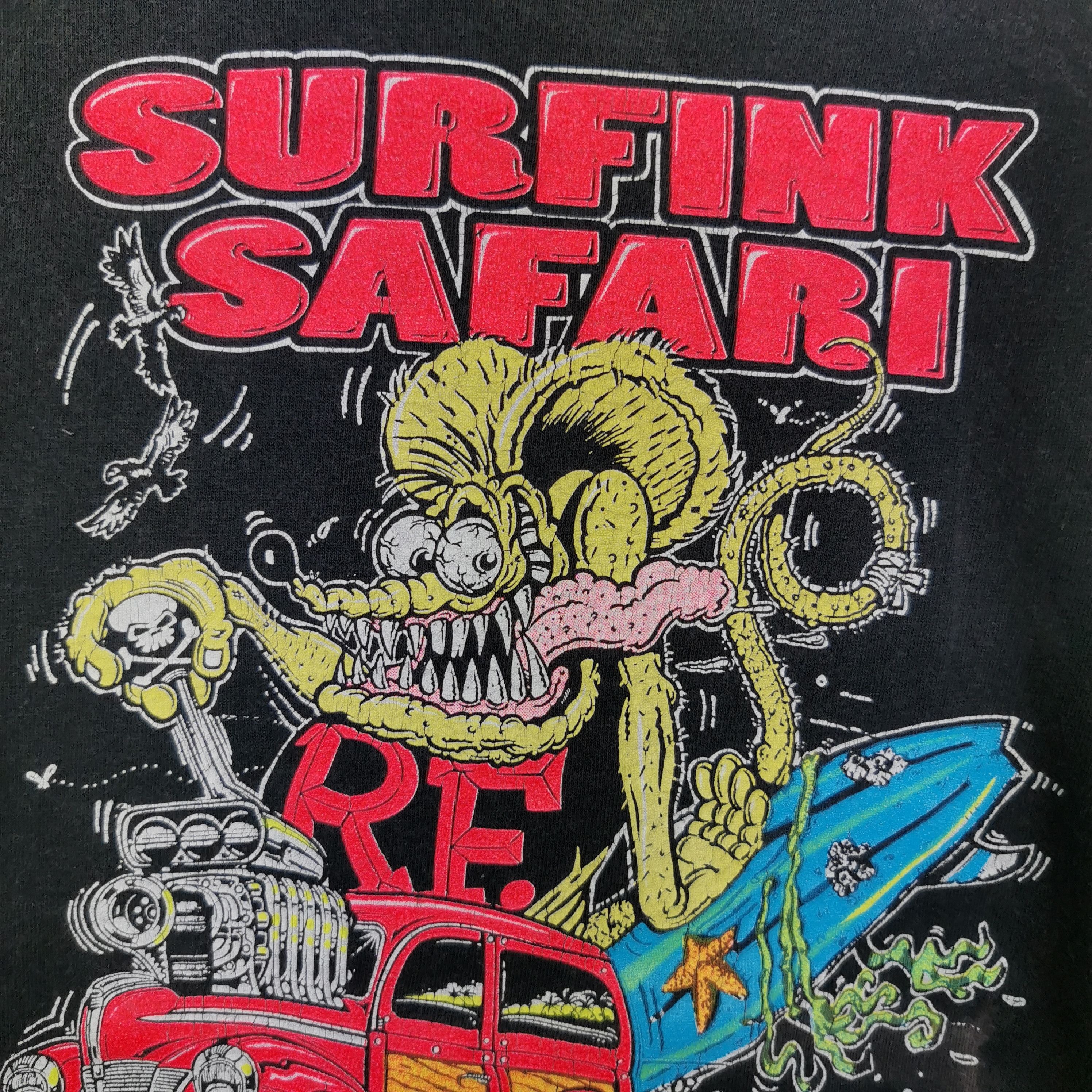 Vintage Vintage RAT FINK Surfink Safari T-Shirt Cartoon Crewneck Tee Size US S / EU 44-46 / 1 - 7 Thumbnail