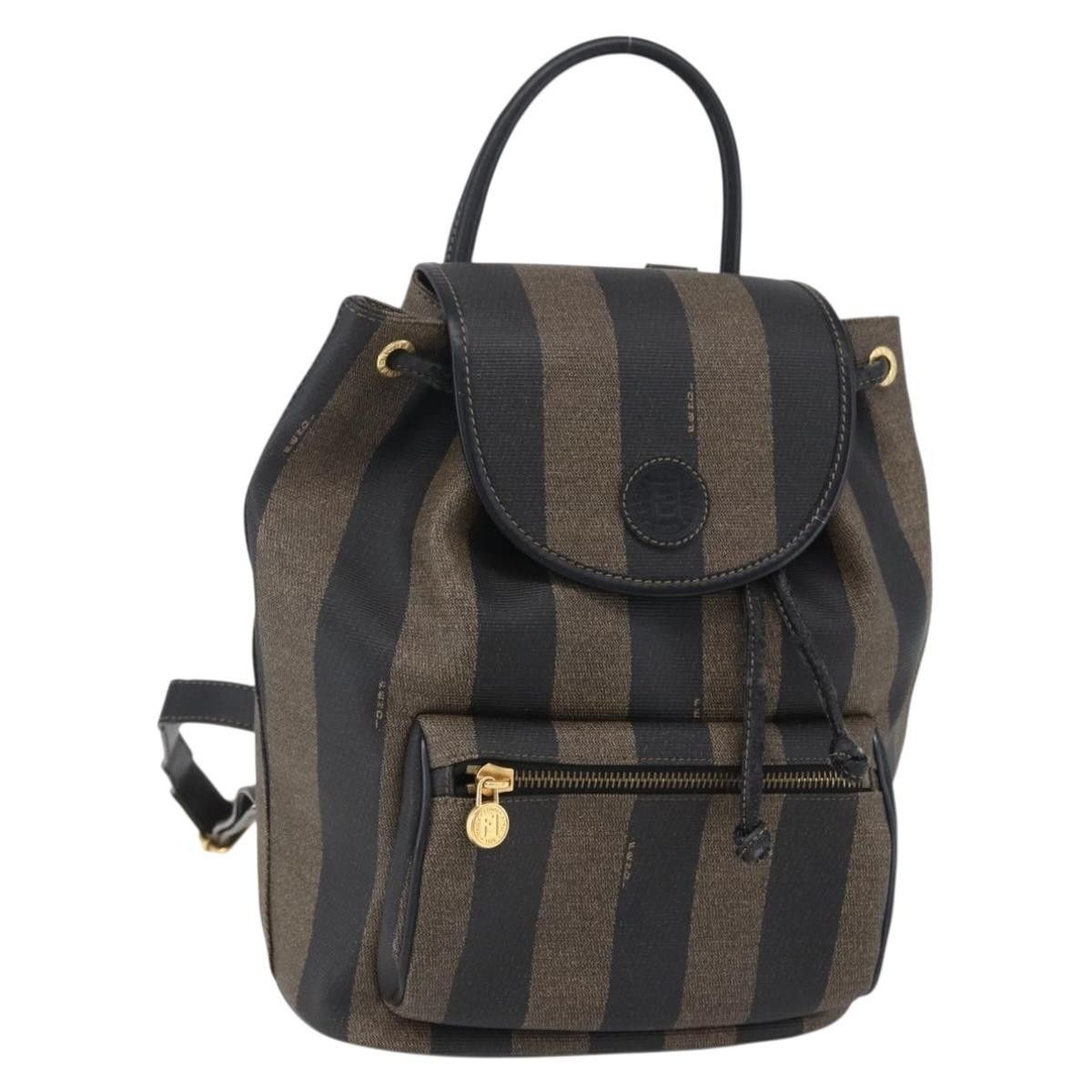 Fendi Fendi Pequin Front Pocket Backpack Coated Canvas Size ONE SIZE - 1 Thumbnail