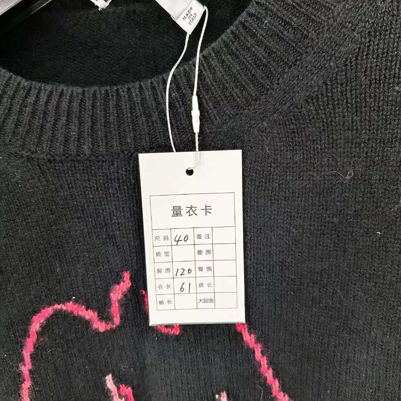 Dior Dior Peace dove embroidery hem logo black round neck sweate Size US XXS / EU 40 - 5 Thumbnail