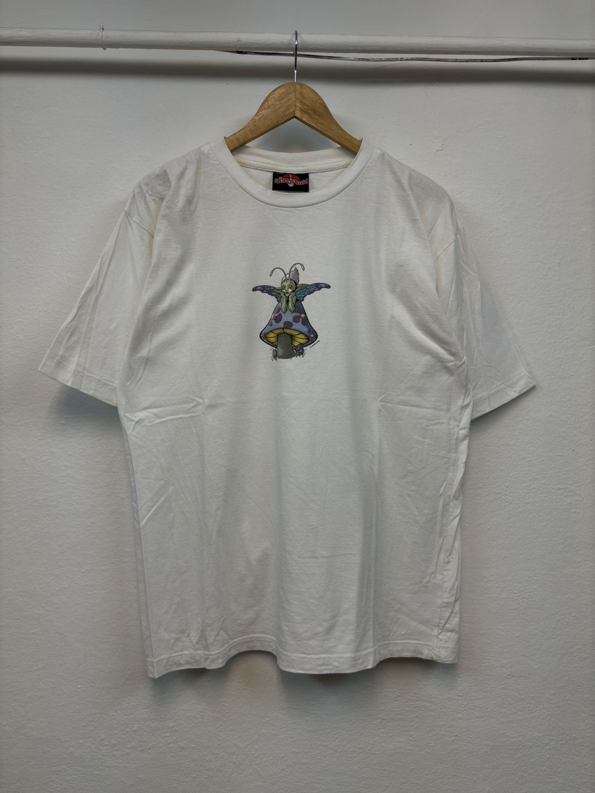 Hook-Ups × Vintage RARE VINTAGE SKATEBOARD BRAND SHROOMS 90S BOXY WHITE SKATE Size US L / EU 52-54 / 3 - 1 Thumbnail
