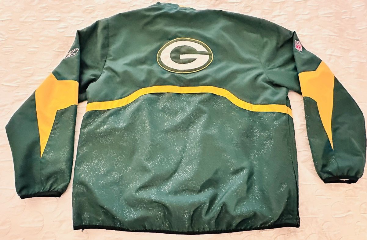 Reebok NFL Team Apparel Green Bay Packers 1/4 Zip Pullover Jacket Size US XL / EU 56 / 4 - 5 Thumbnail