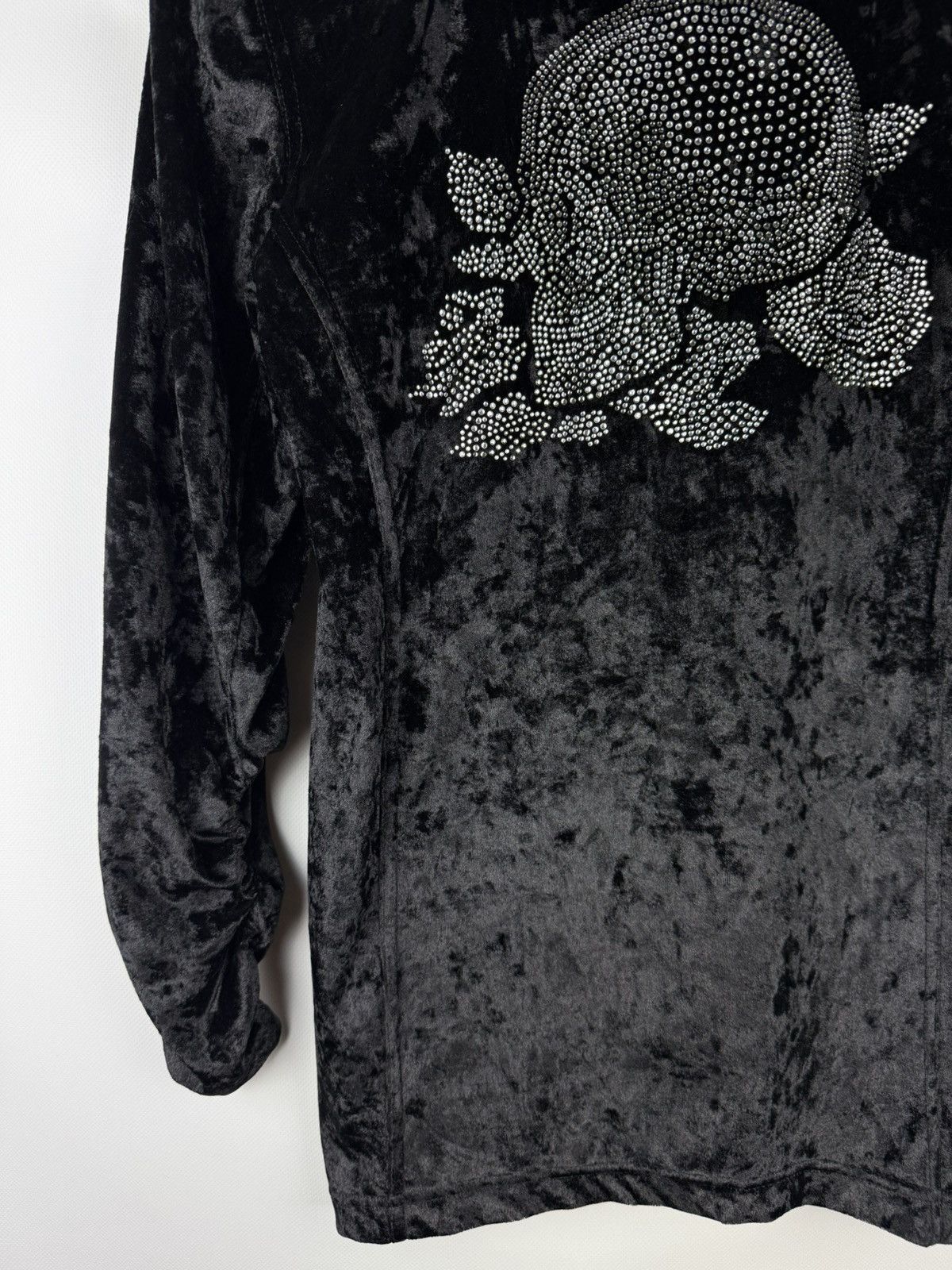 CIVARIZE × Japanese Brand Civarize Y2K Gothic Studded Velour Full Zip Track Top Jacket Size L / US 10 / IT 46 - 7 Thumbnail